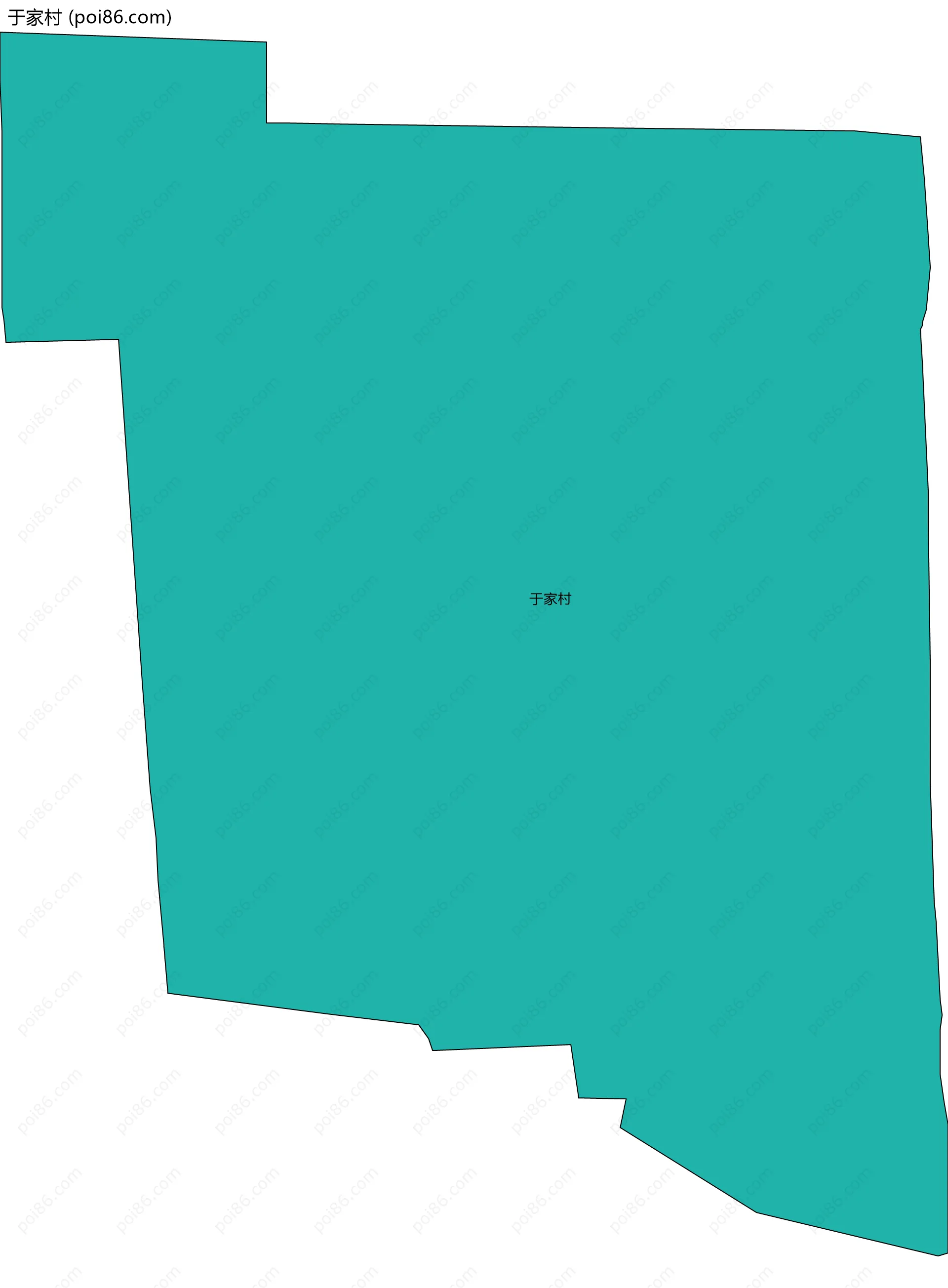 于家村边界地图