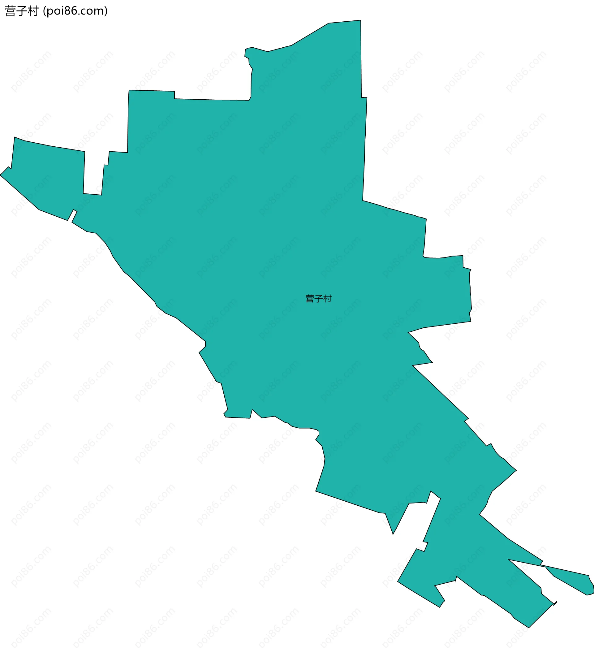 营子村边界地图