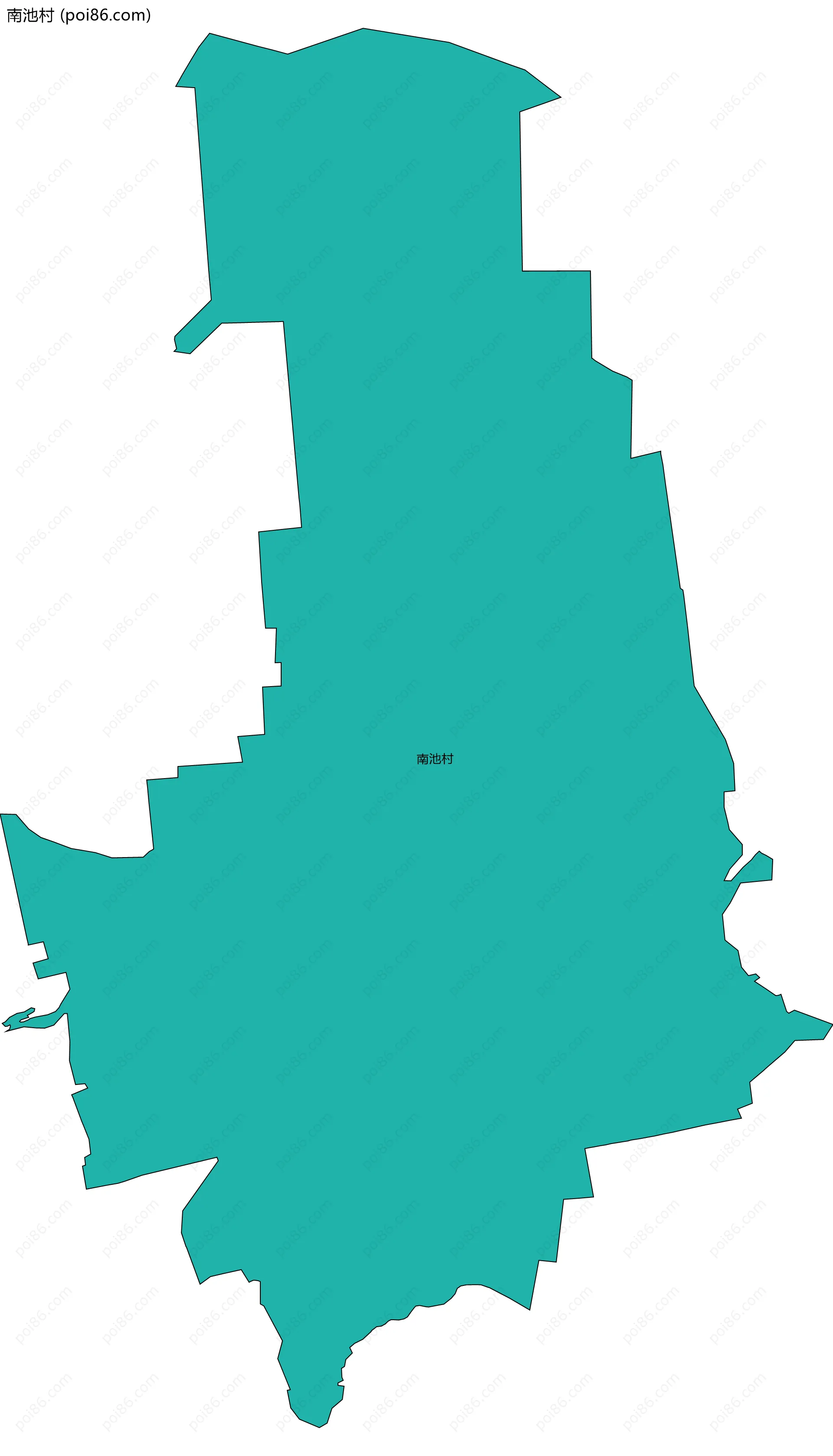 南池村边界地图