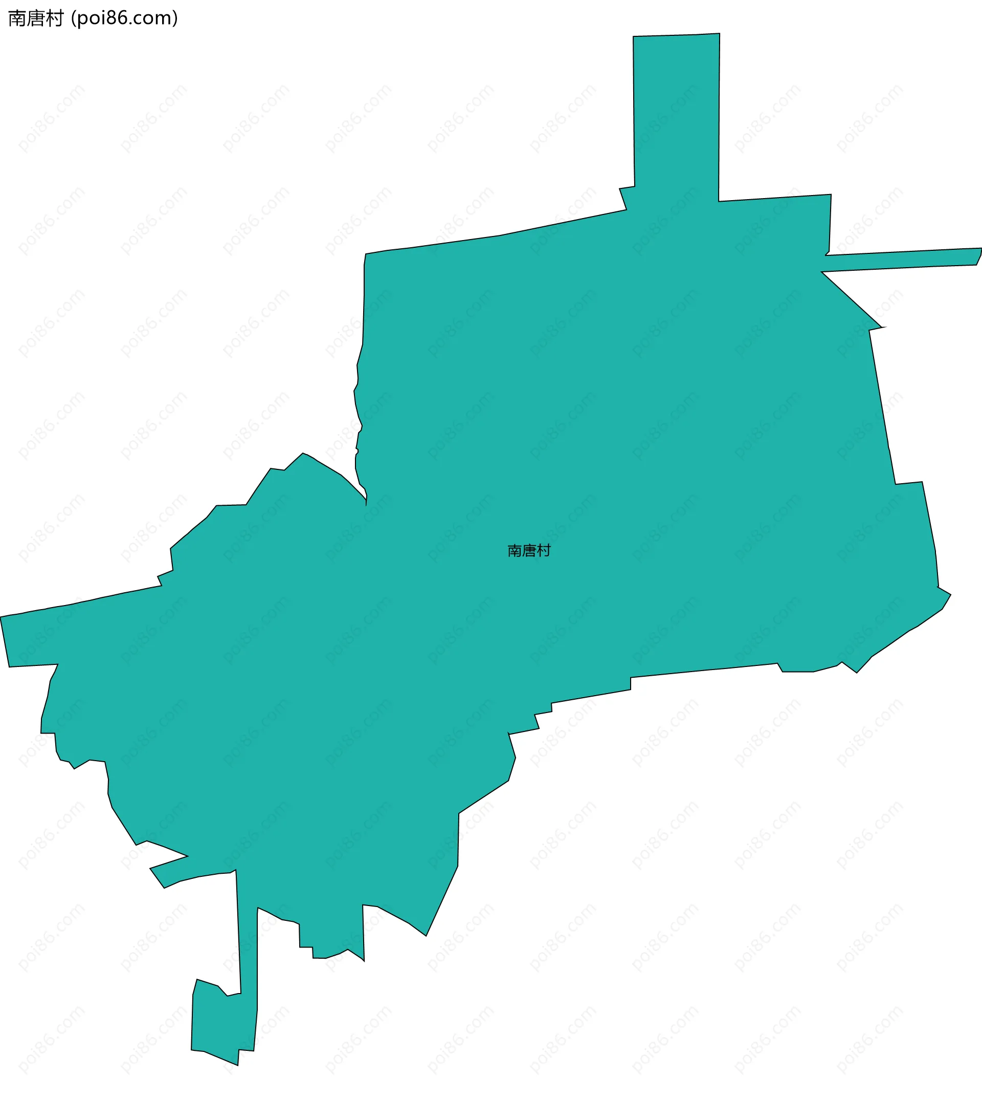 南唐村边界地图