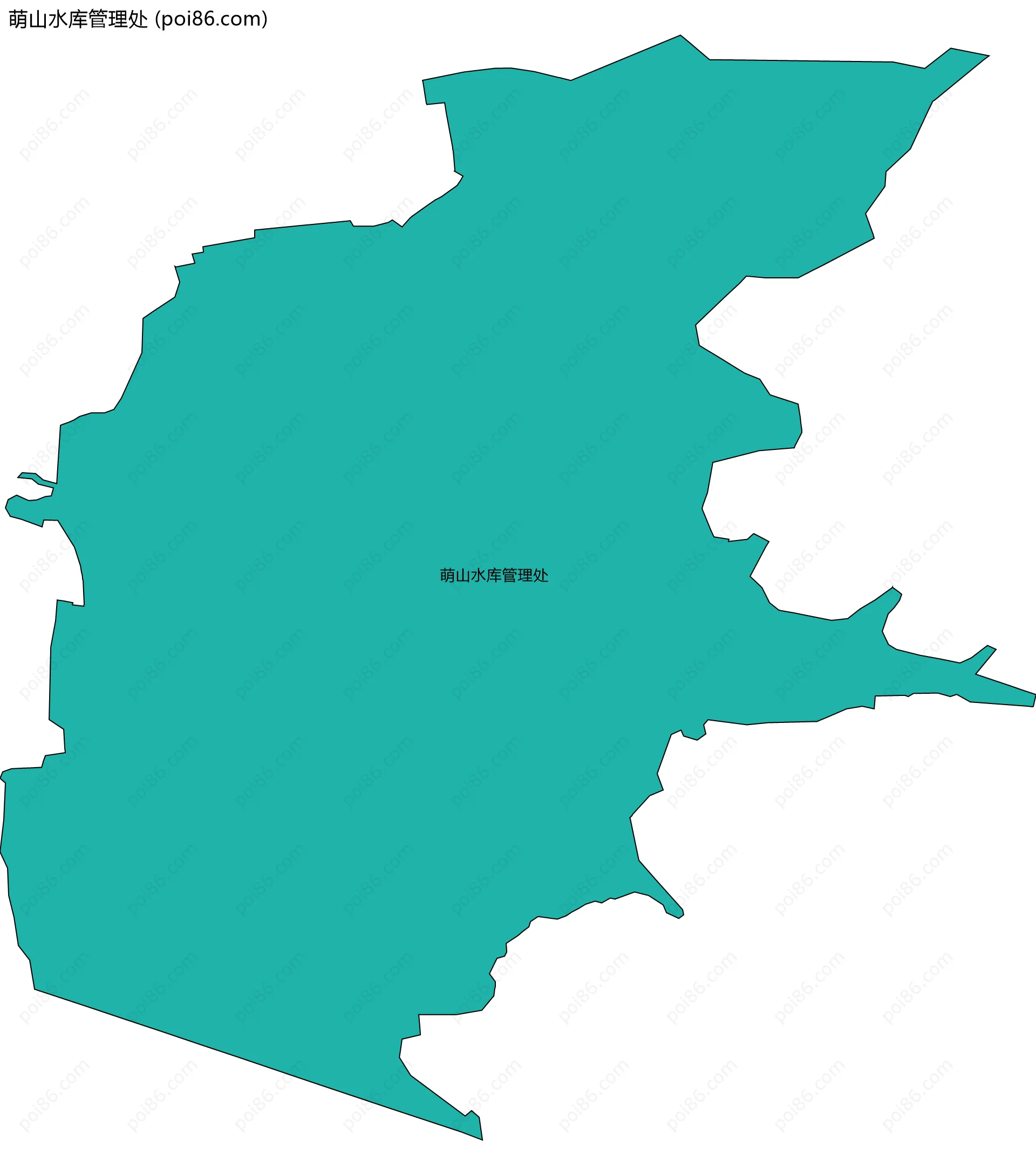 萌山水库管理处边界地图