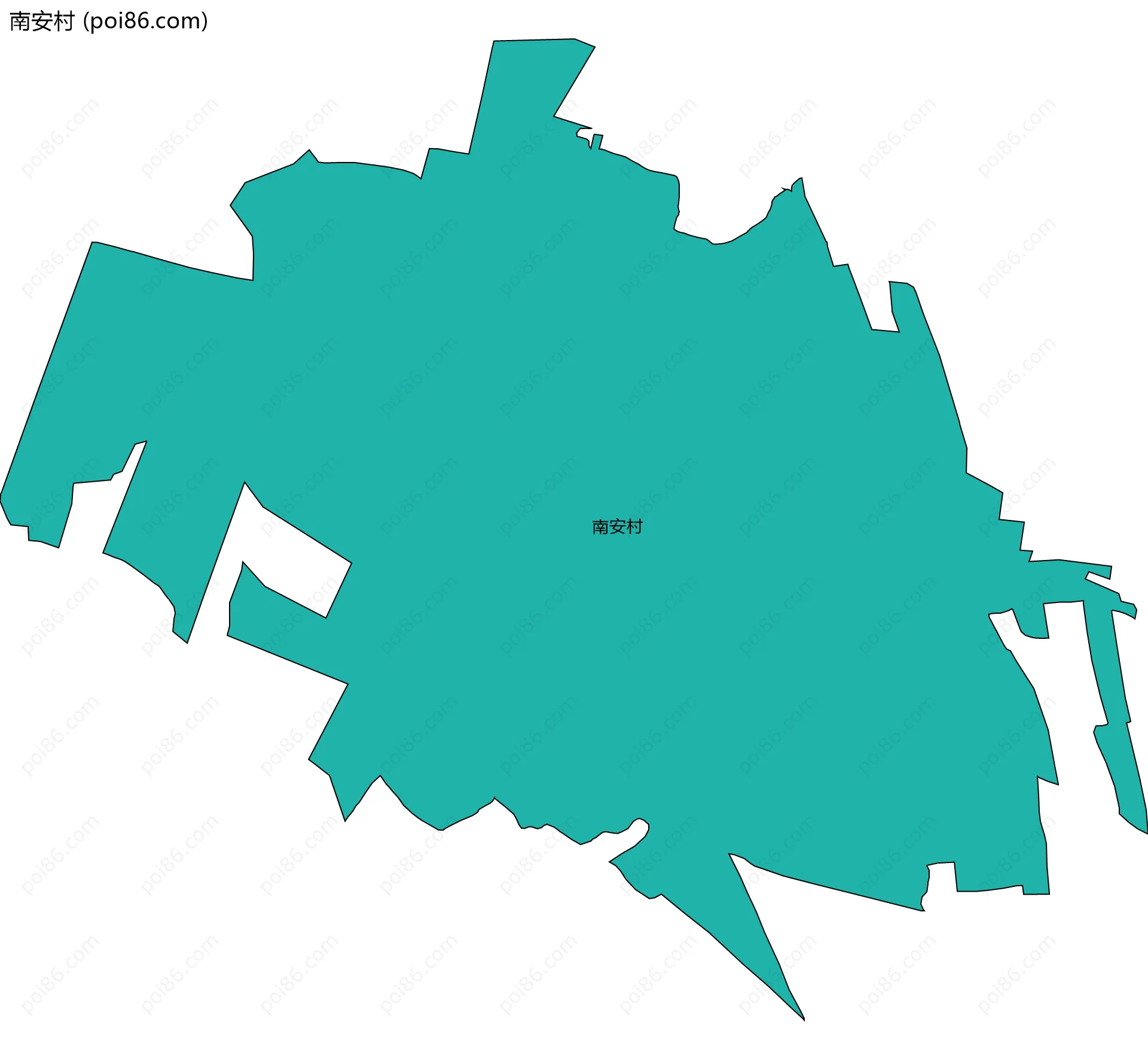 南安村边界地图