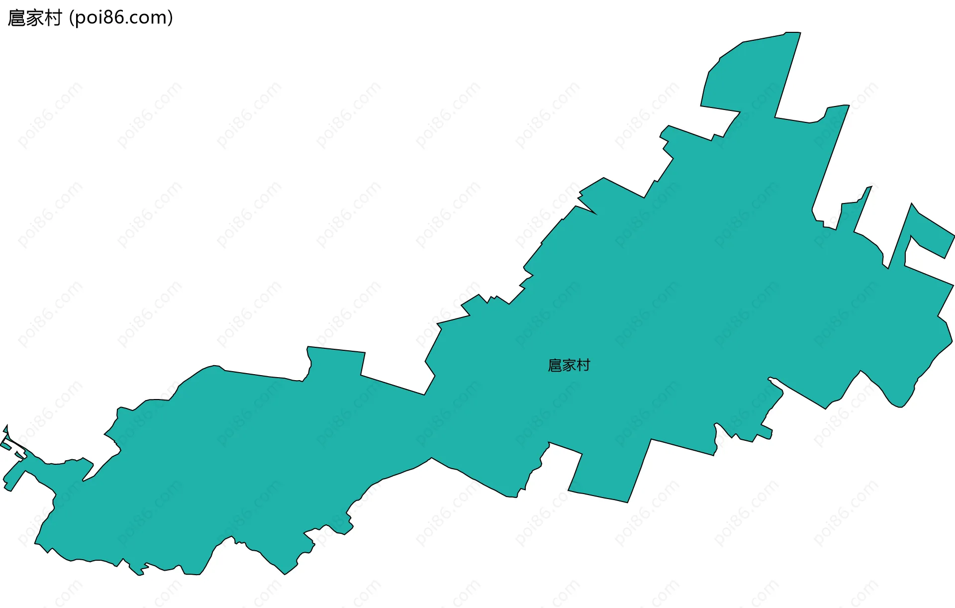 扈家村边界地图