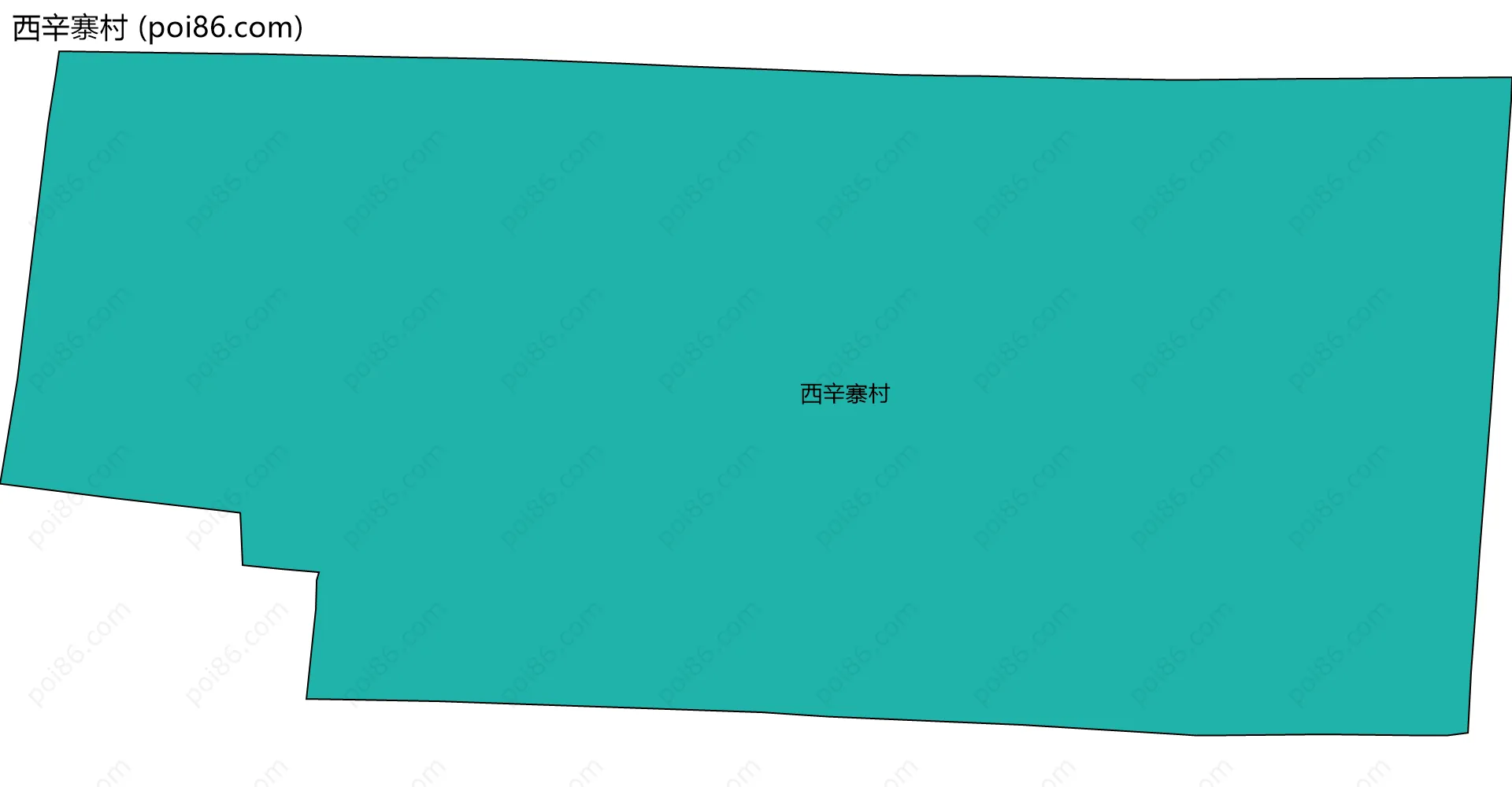 西辛寨村边界地图