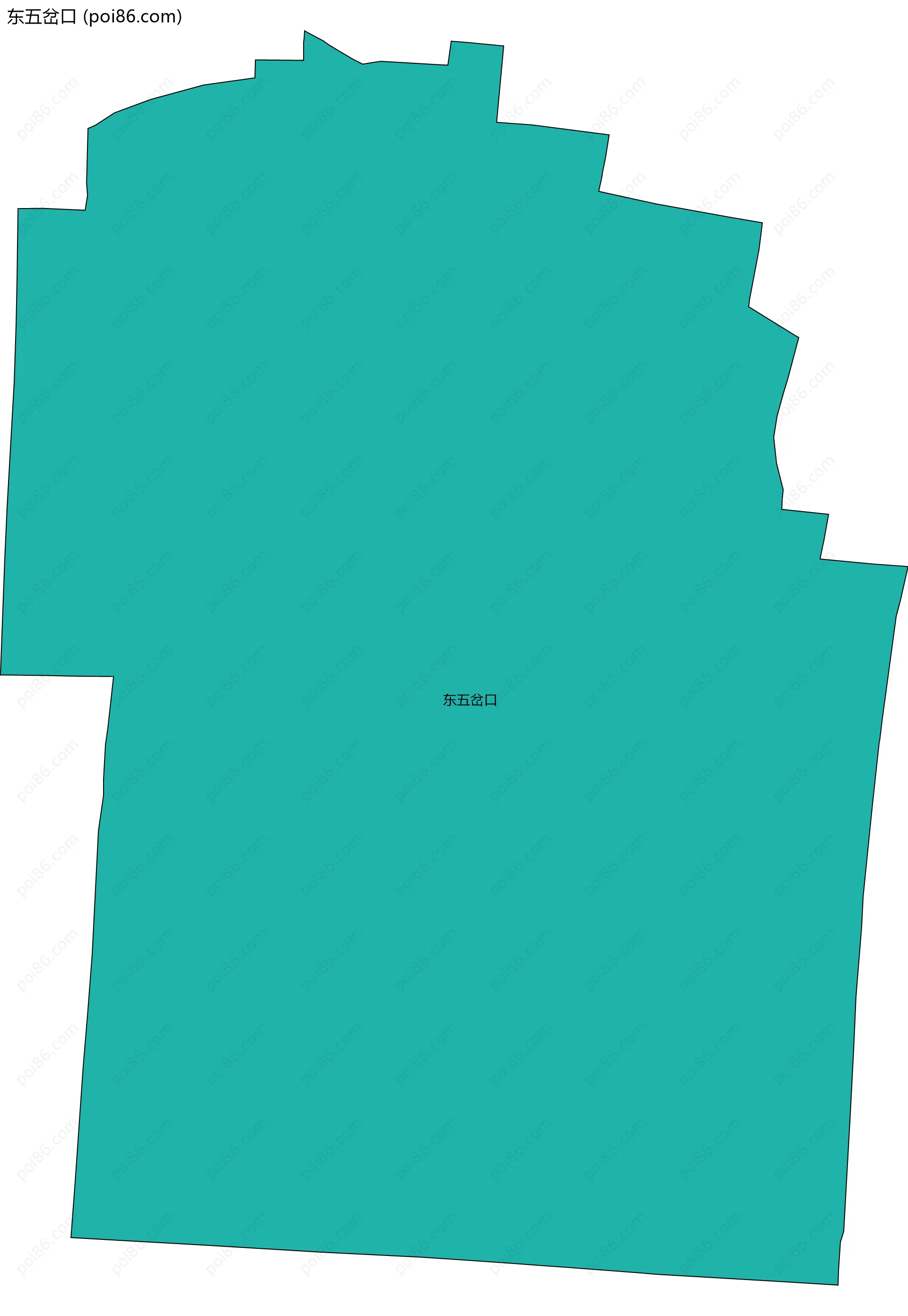 东五岔口边界地图