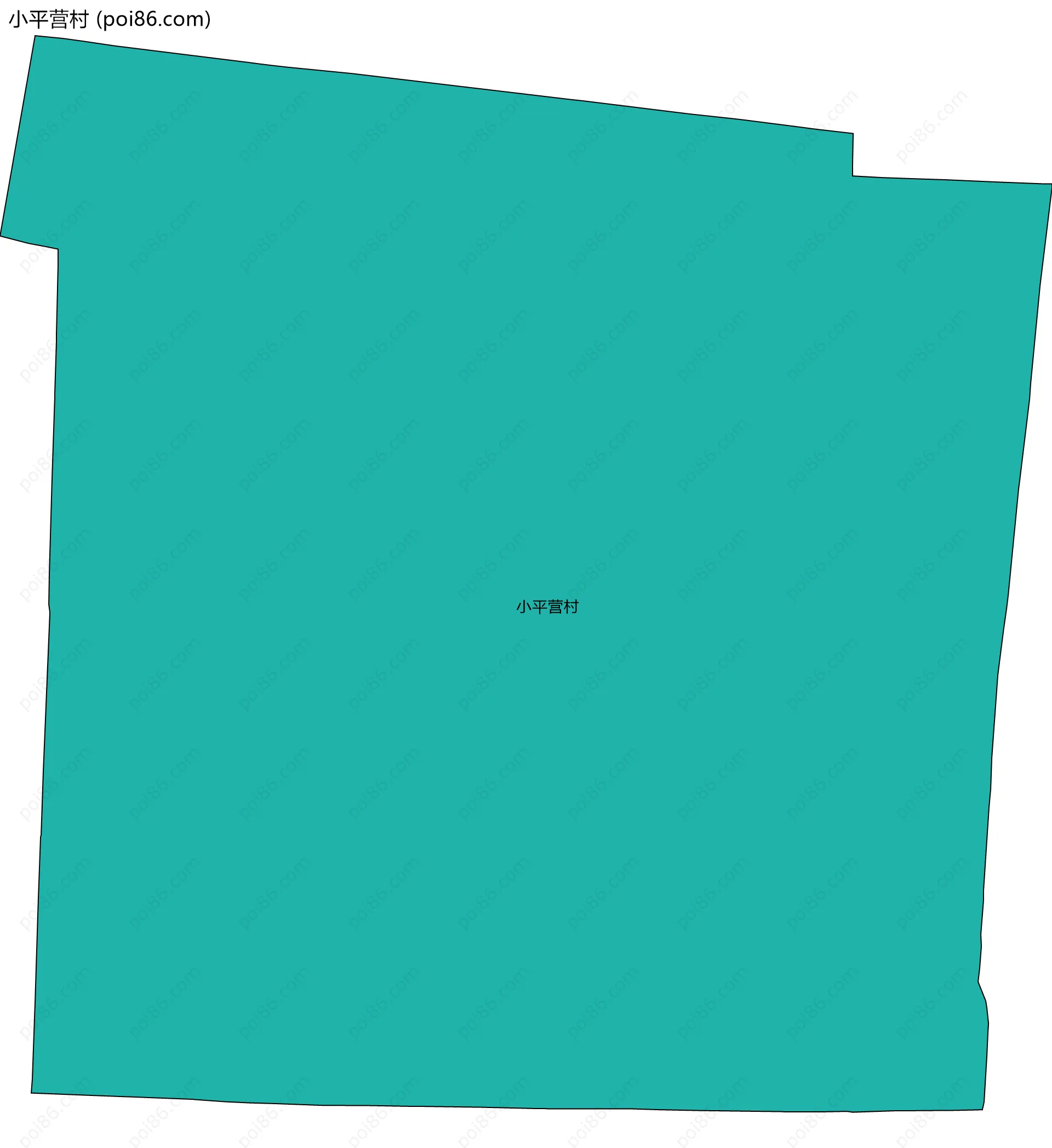 小平营村边界地图