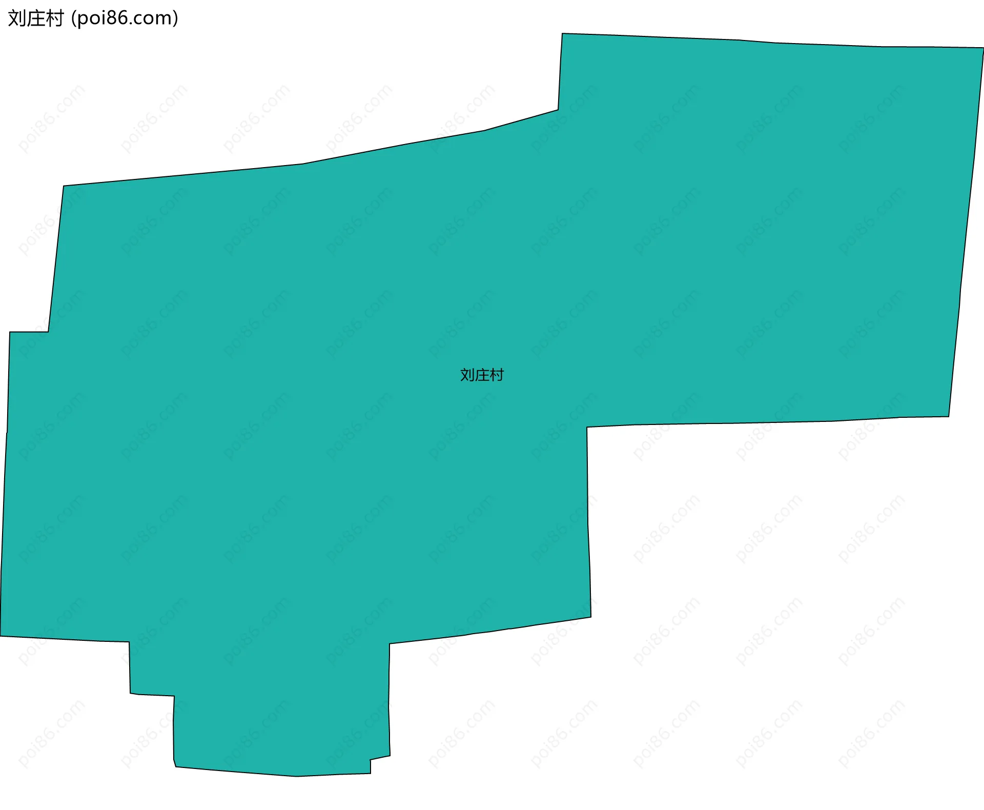 刘庄村边界地图
