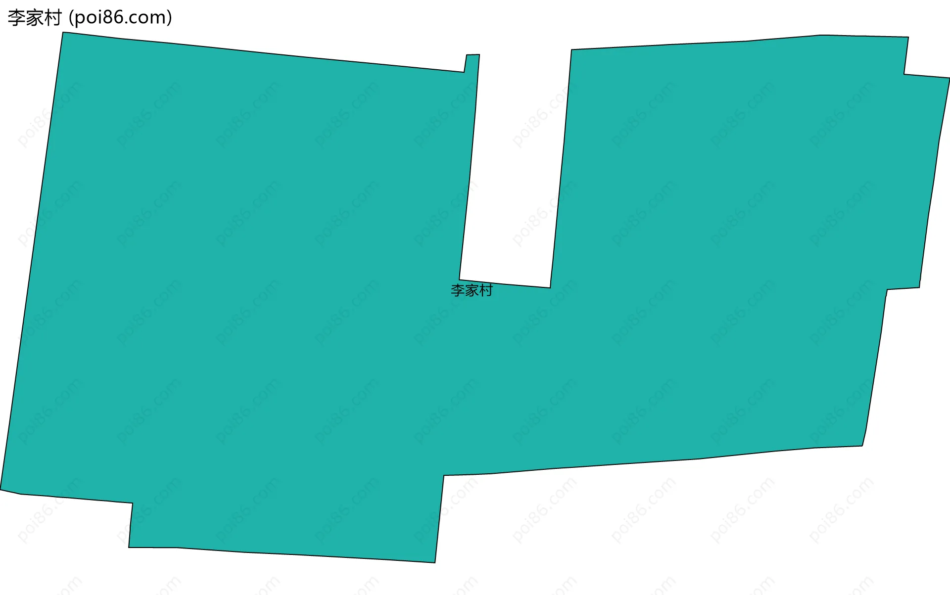 李家村边界地图