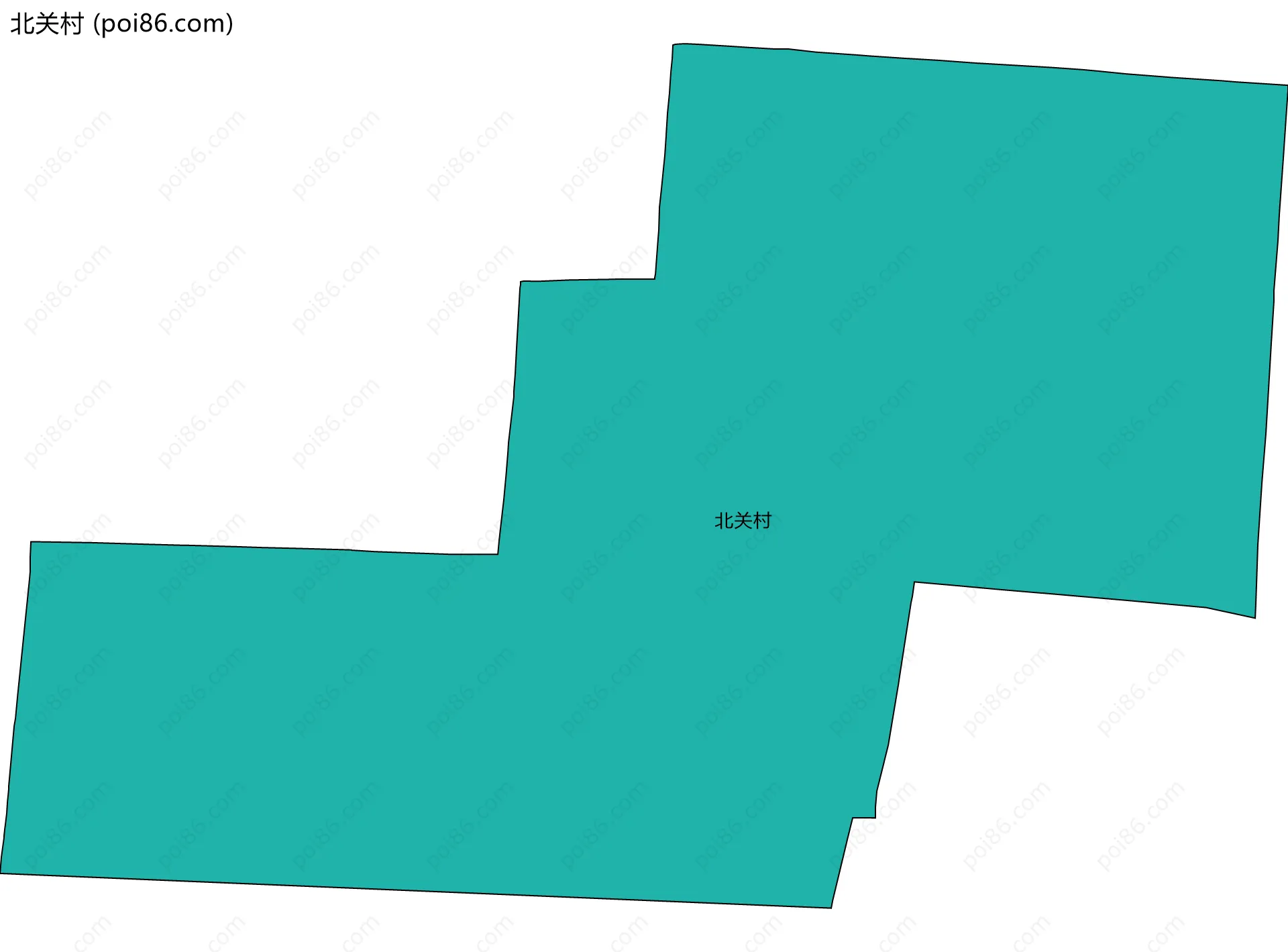 北关村边界地图