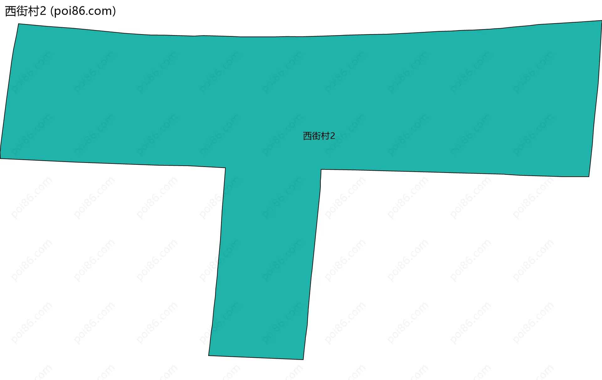 西街村2边界地图