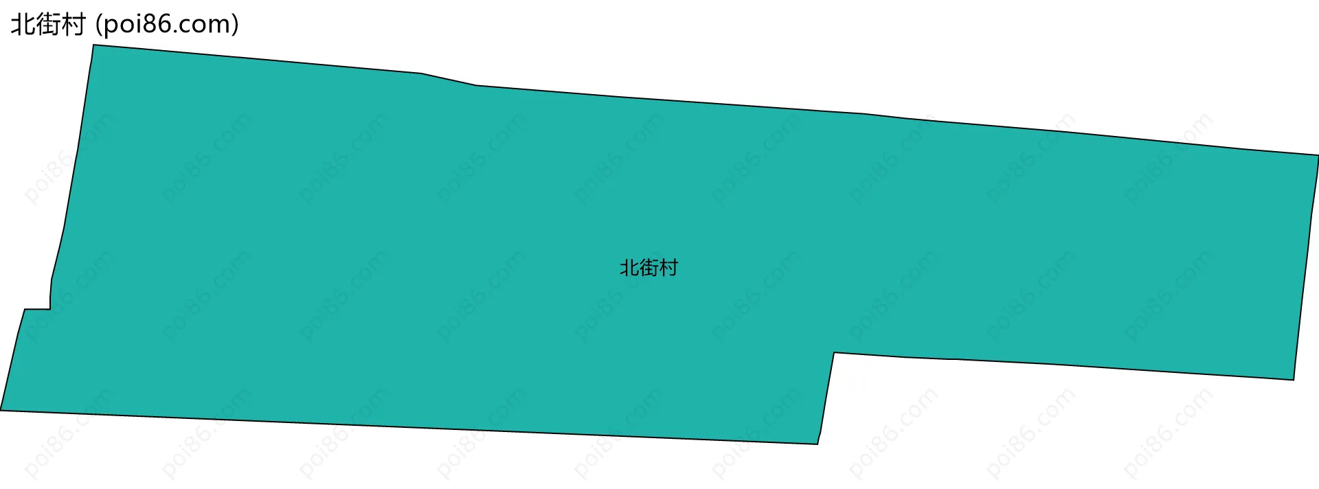 北街村边界地图