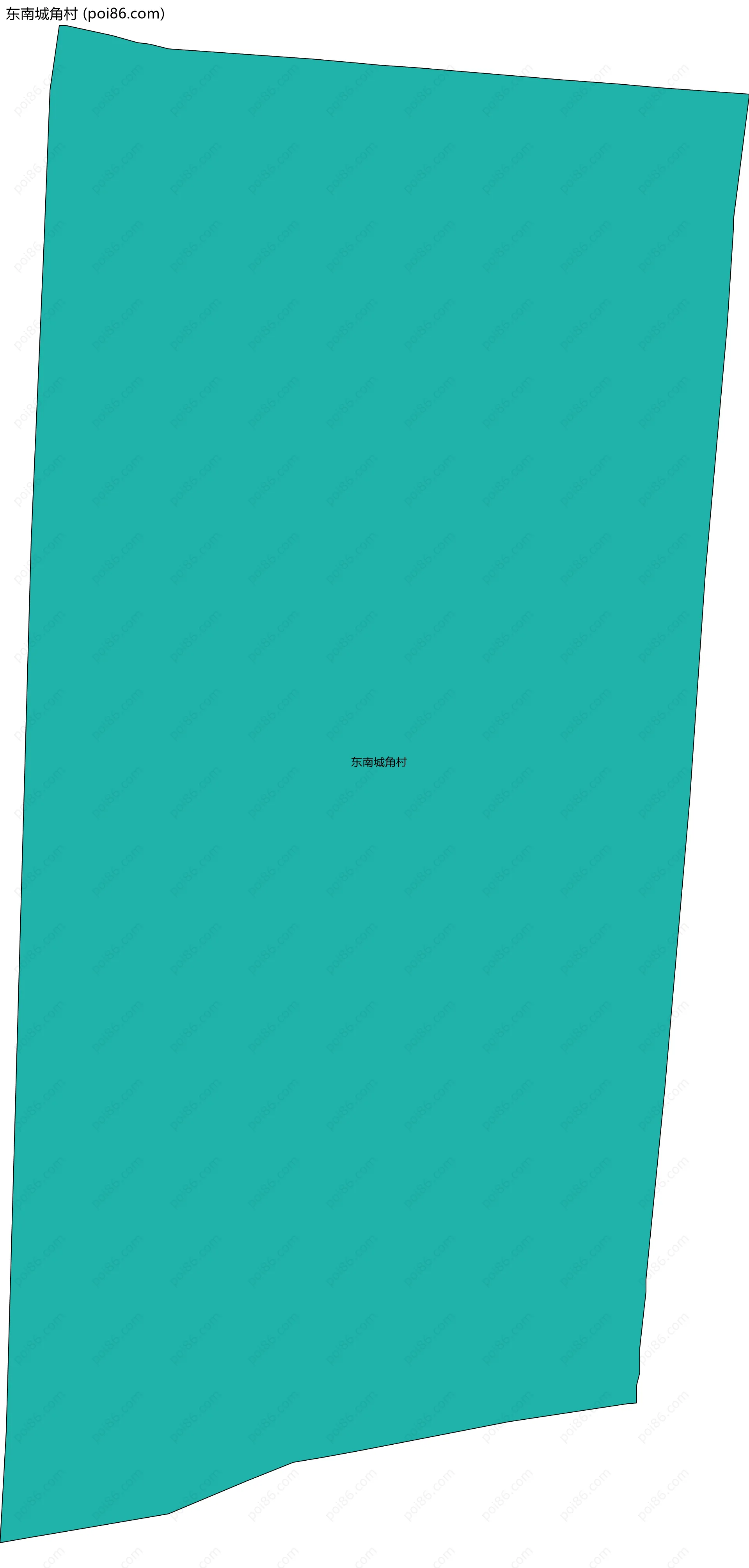 东南城角村边界地图