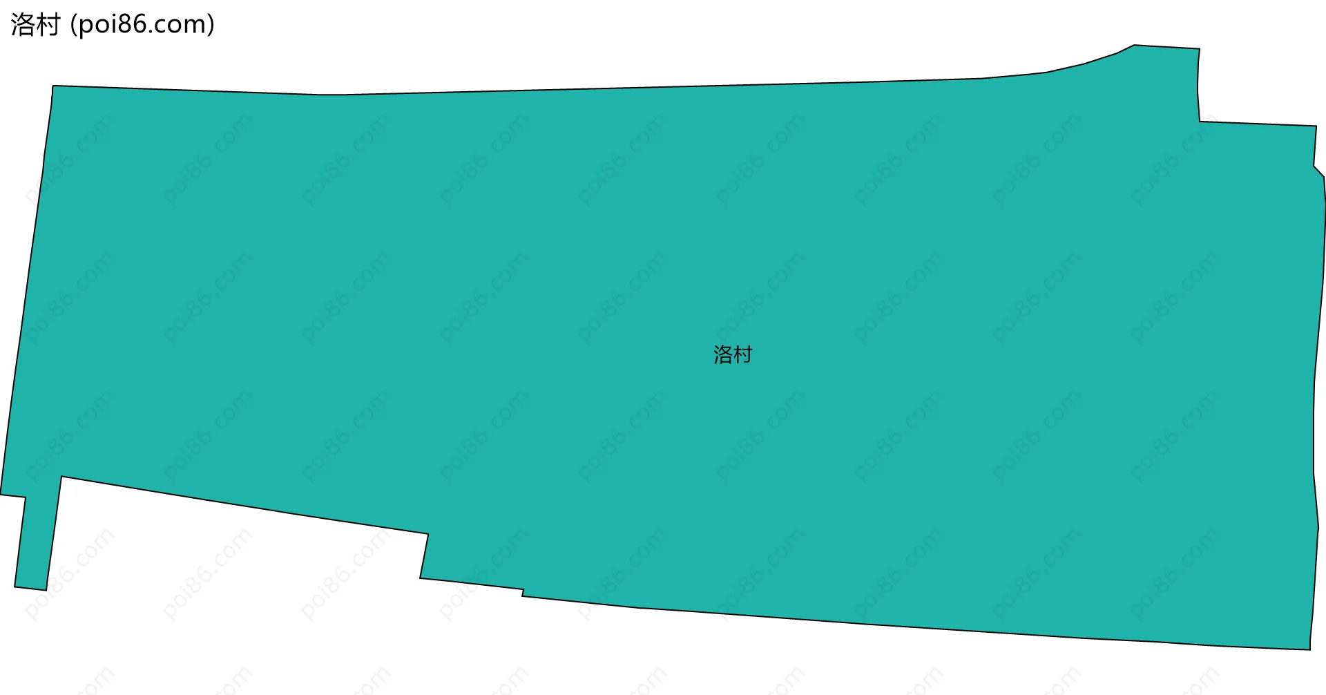 洛村边界地图
