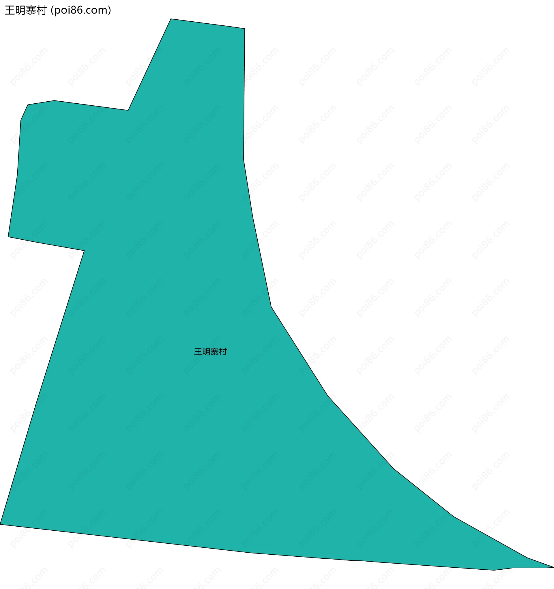 王明寨村边界地图