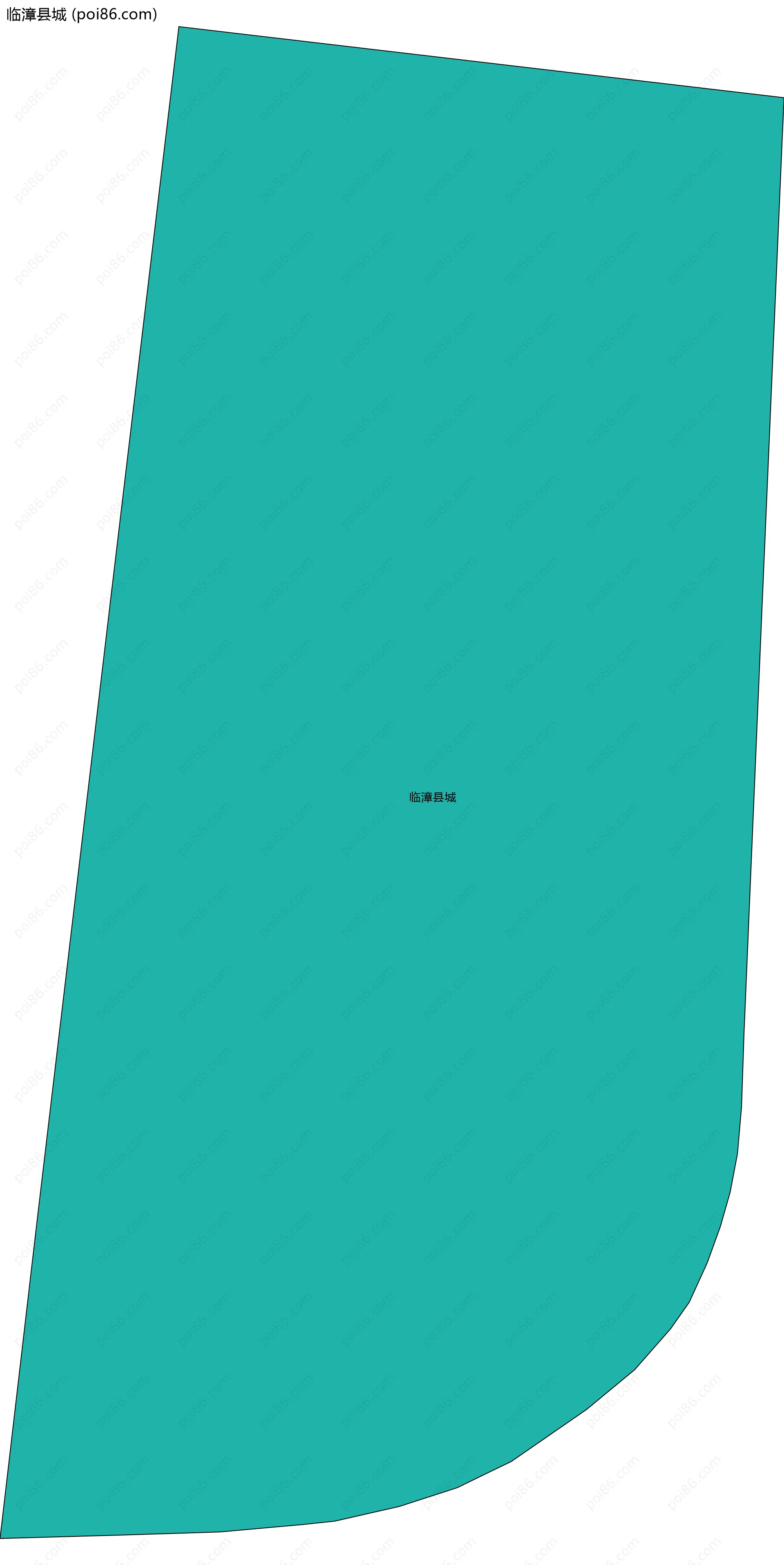 临漳县城边界地图