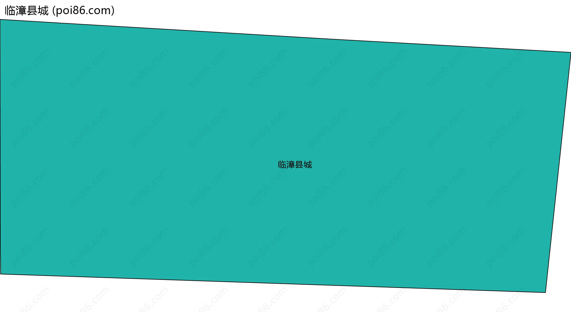 临漳县城边界地图