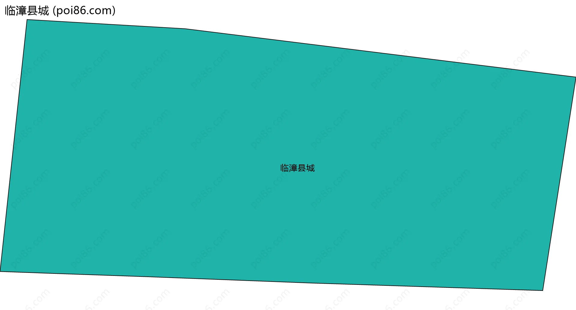 临漳县城边界地图