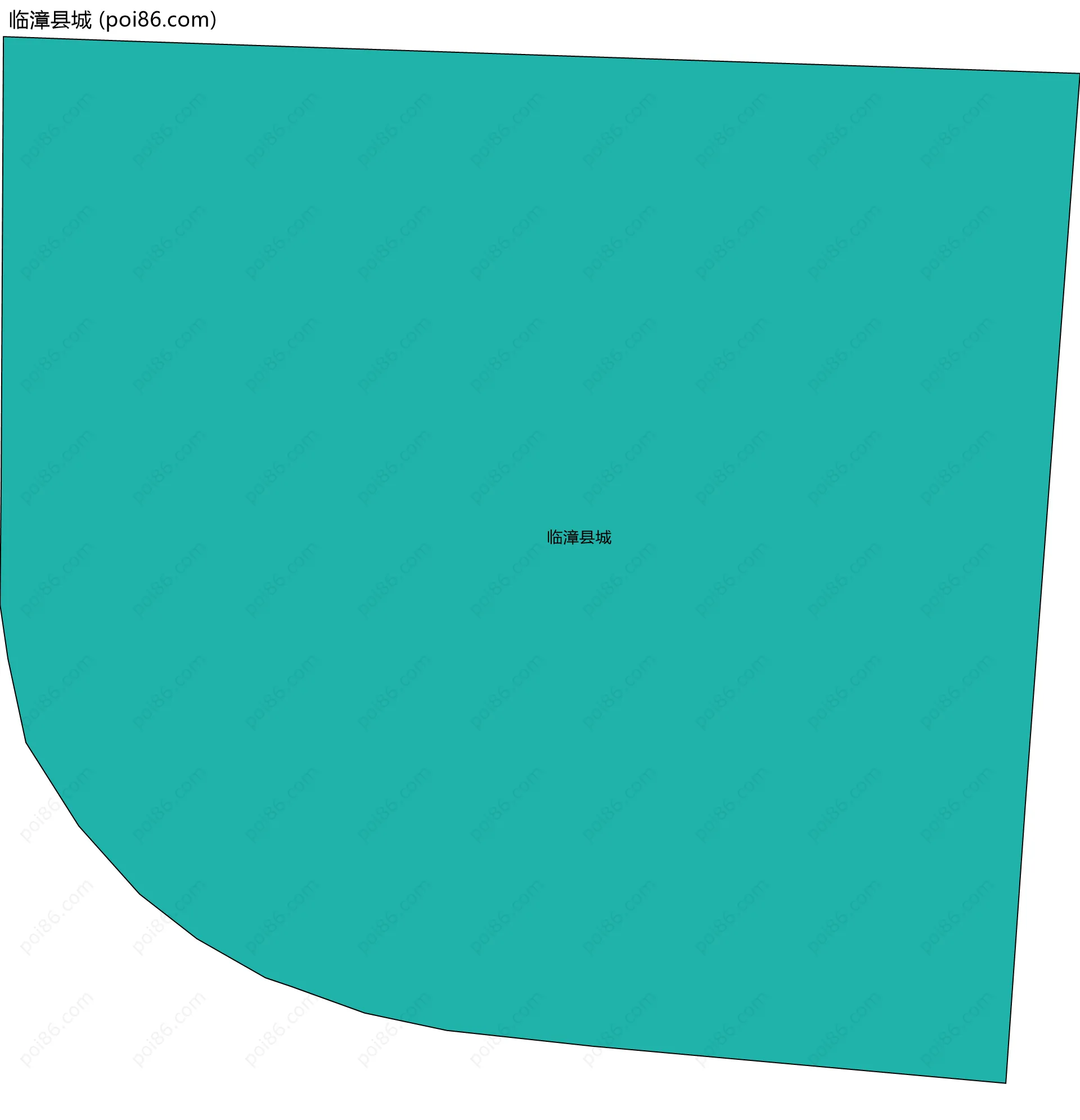 临漳县城边界地图