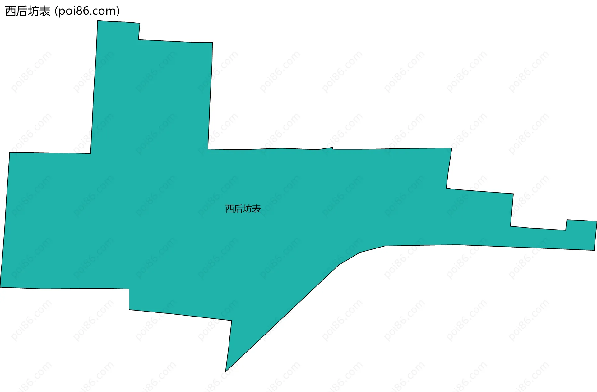 西后坊表边界地图