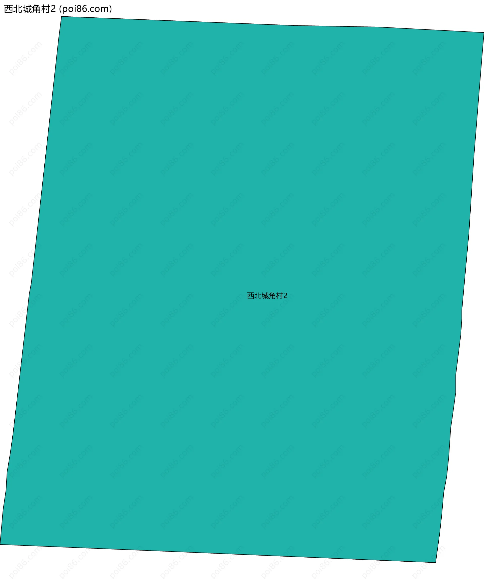 西北城角村2边界地图