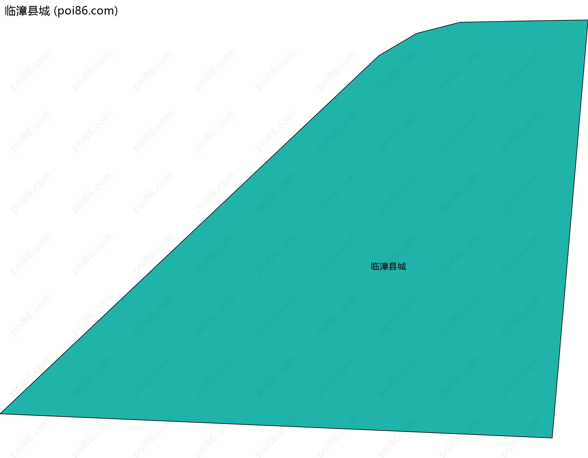 临漳县城边界地图