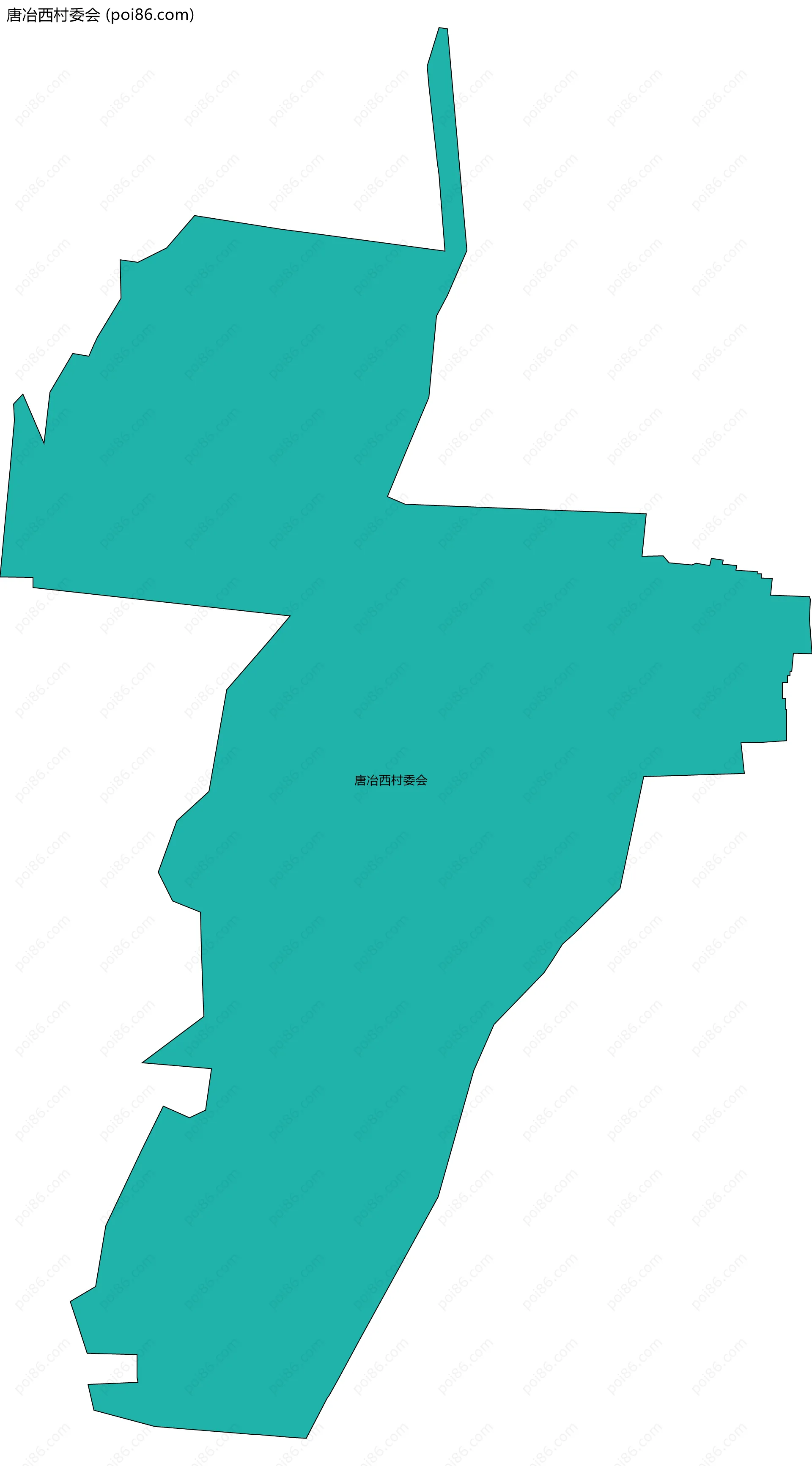 唐冶西村委会边界地图