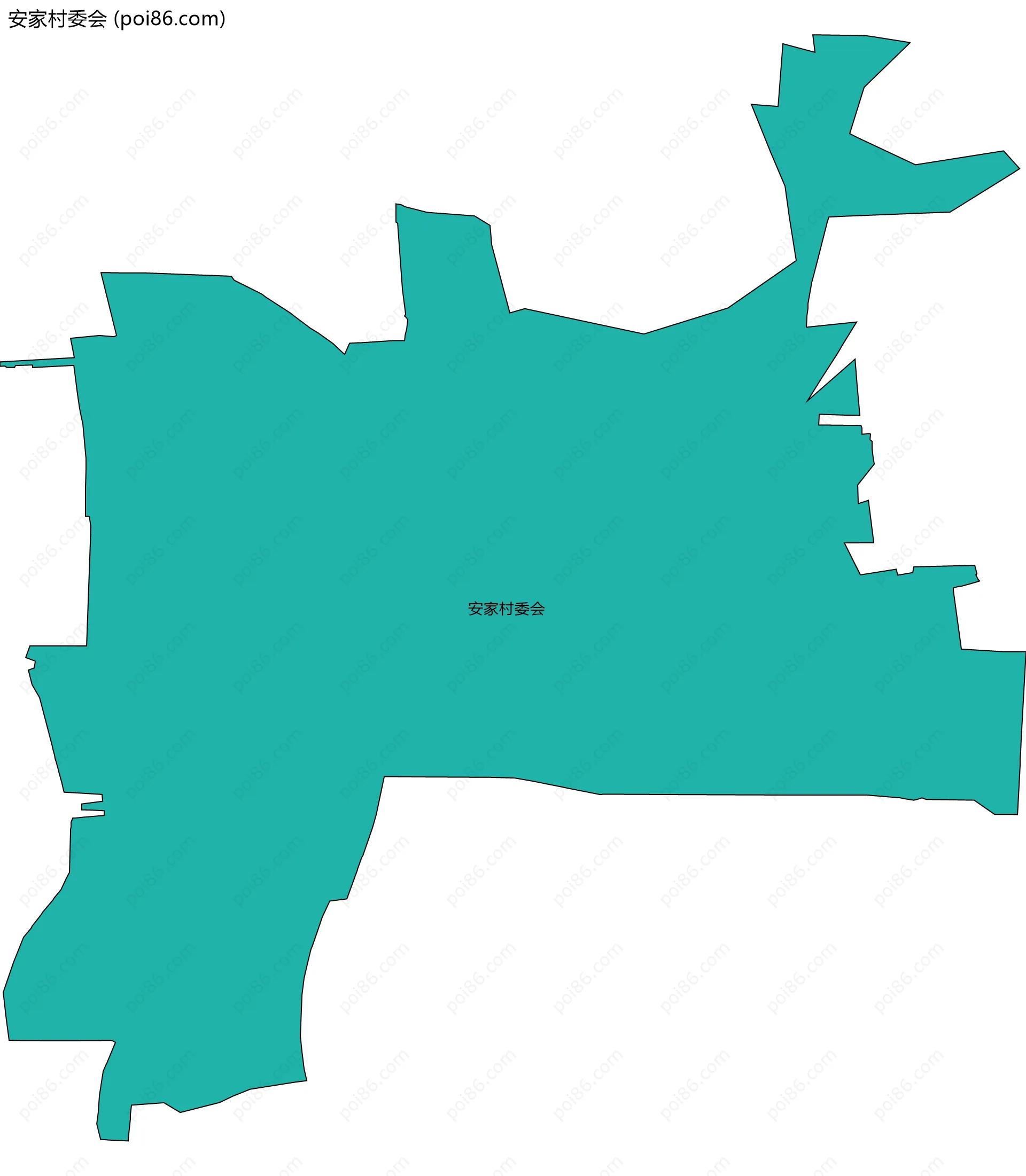 安家村委会边界地图