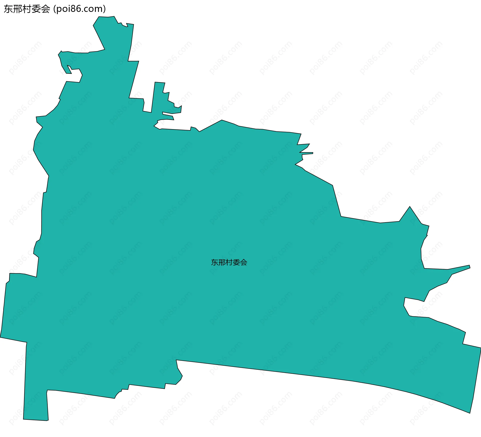 东邢村委会边界地图