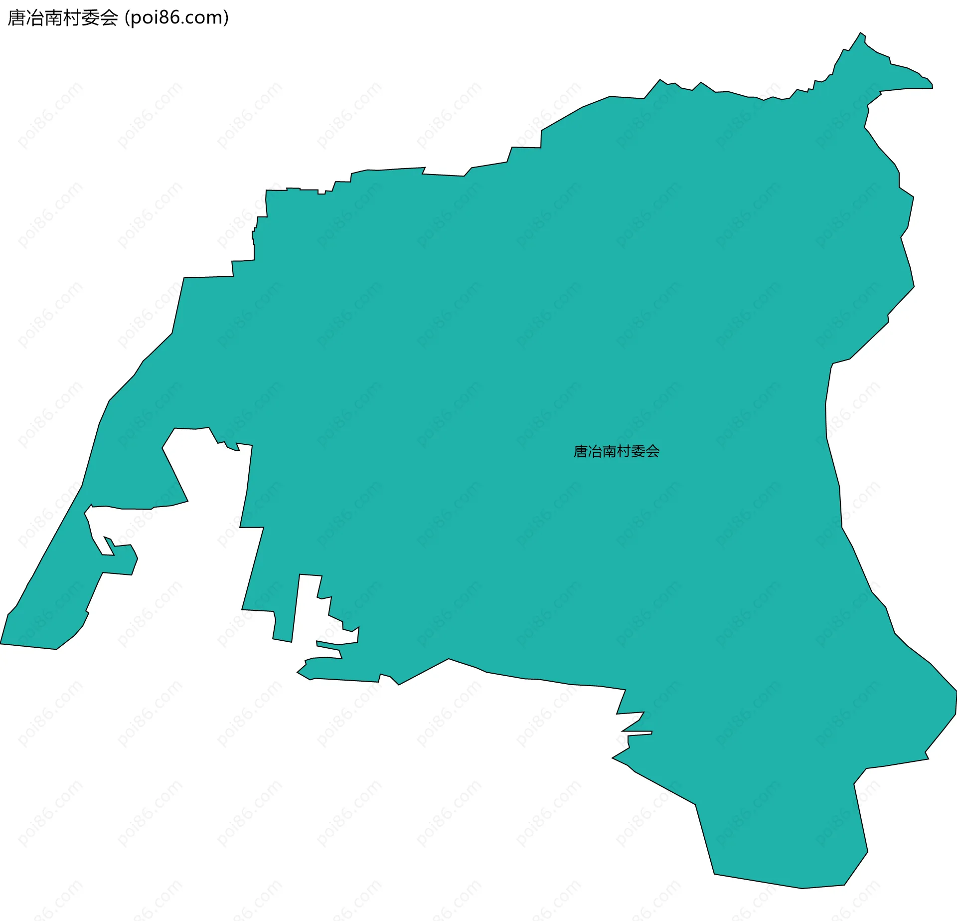 唐冶南村委会边界地图