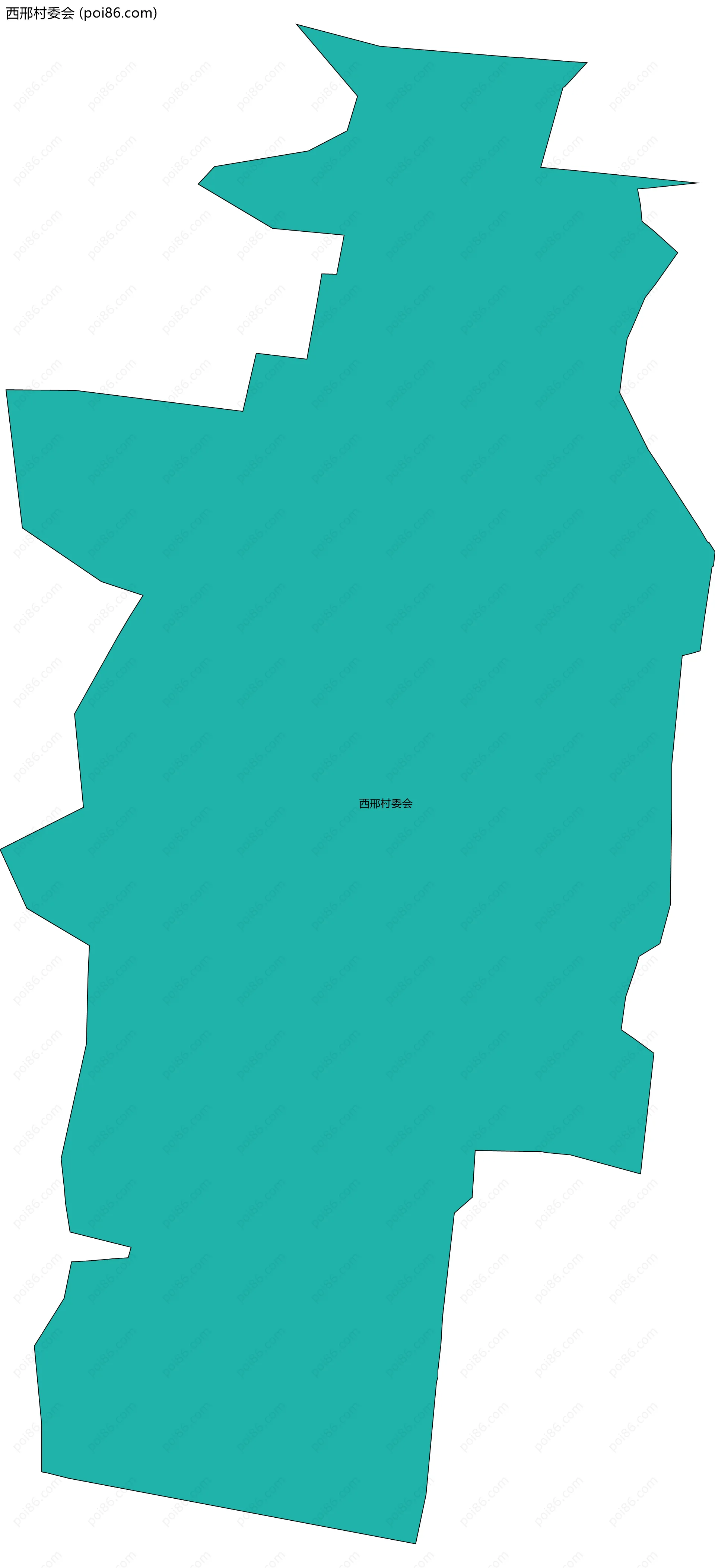 西邢村委会边界地图