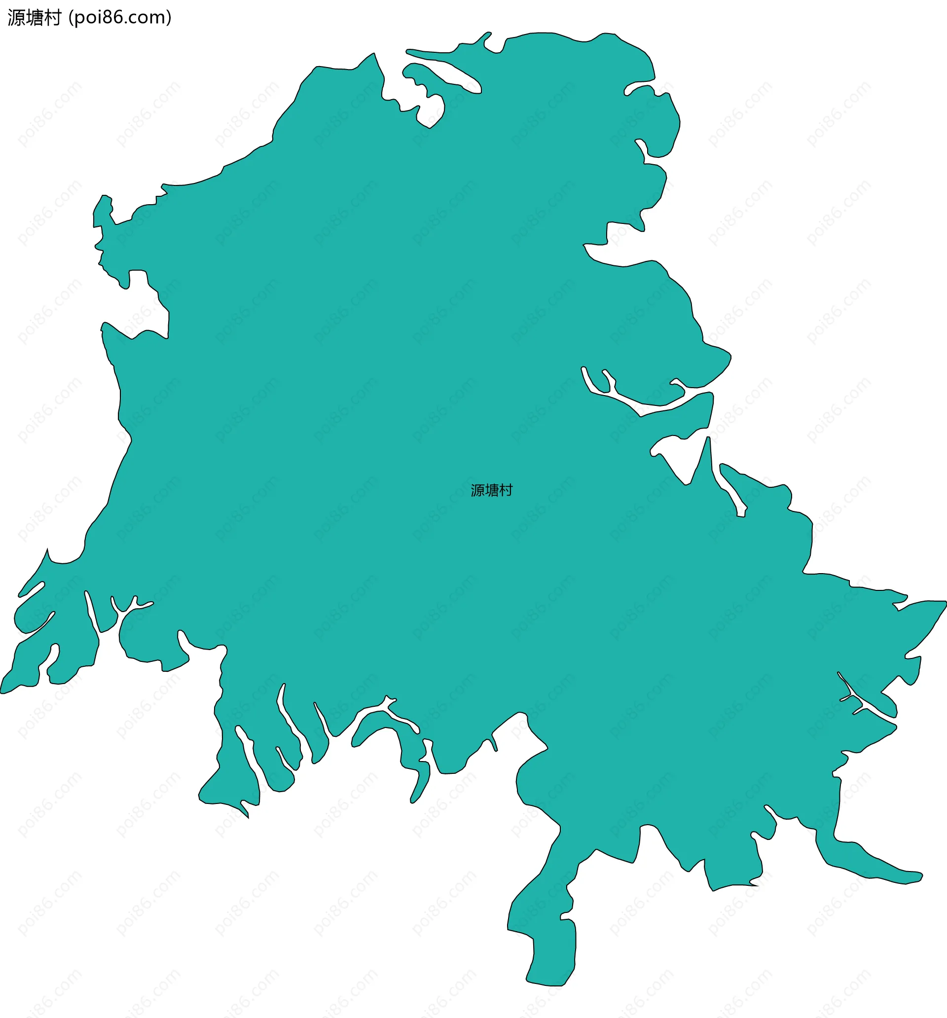 源塘村边界地图