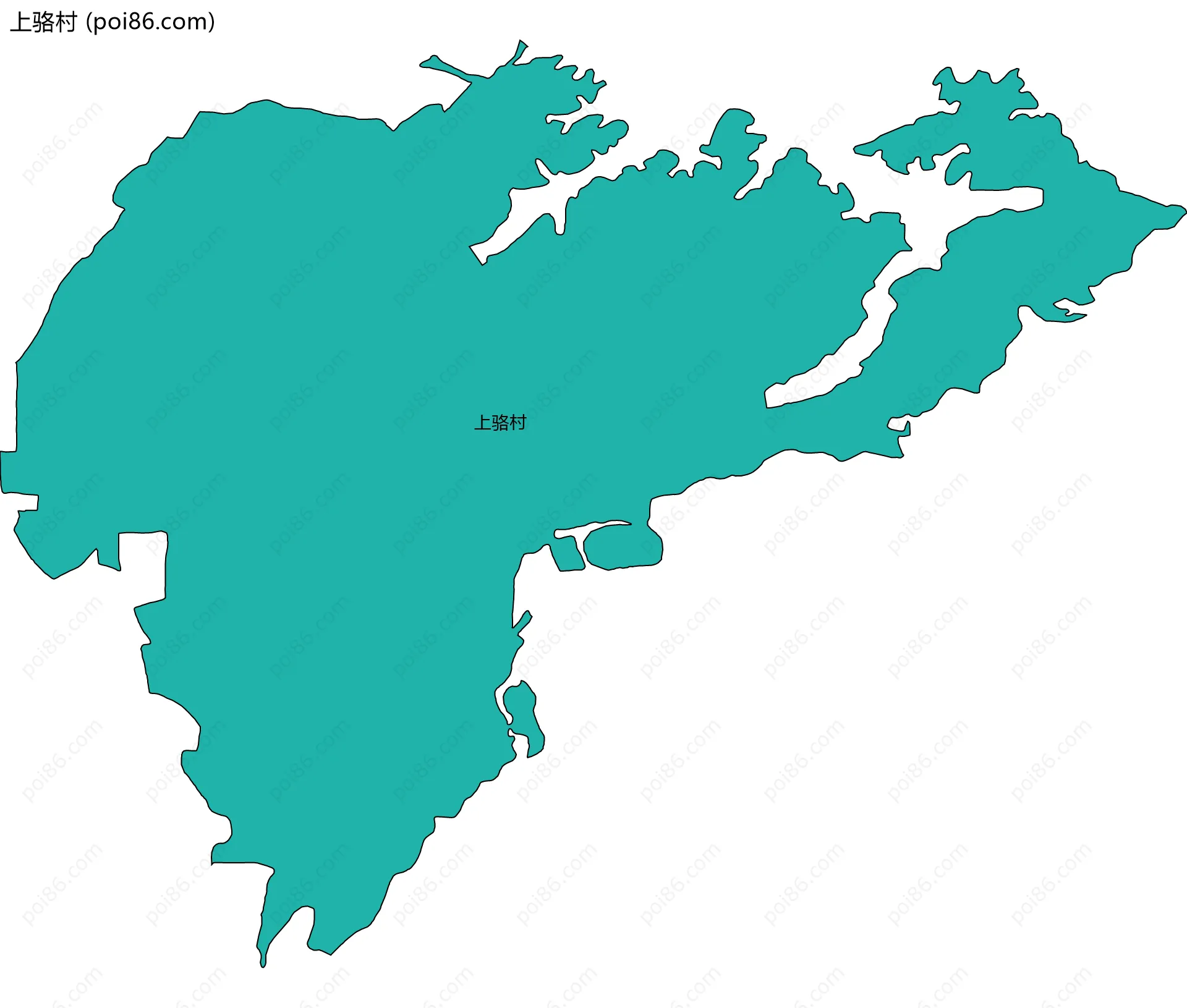 上骆村边界地图