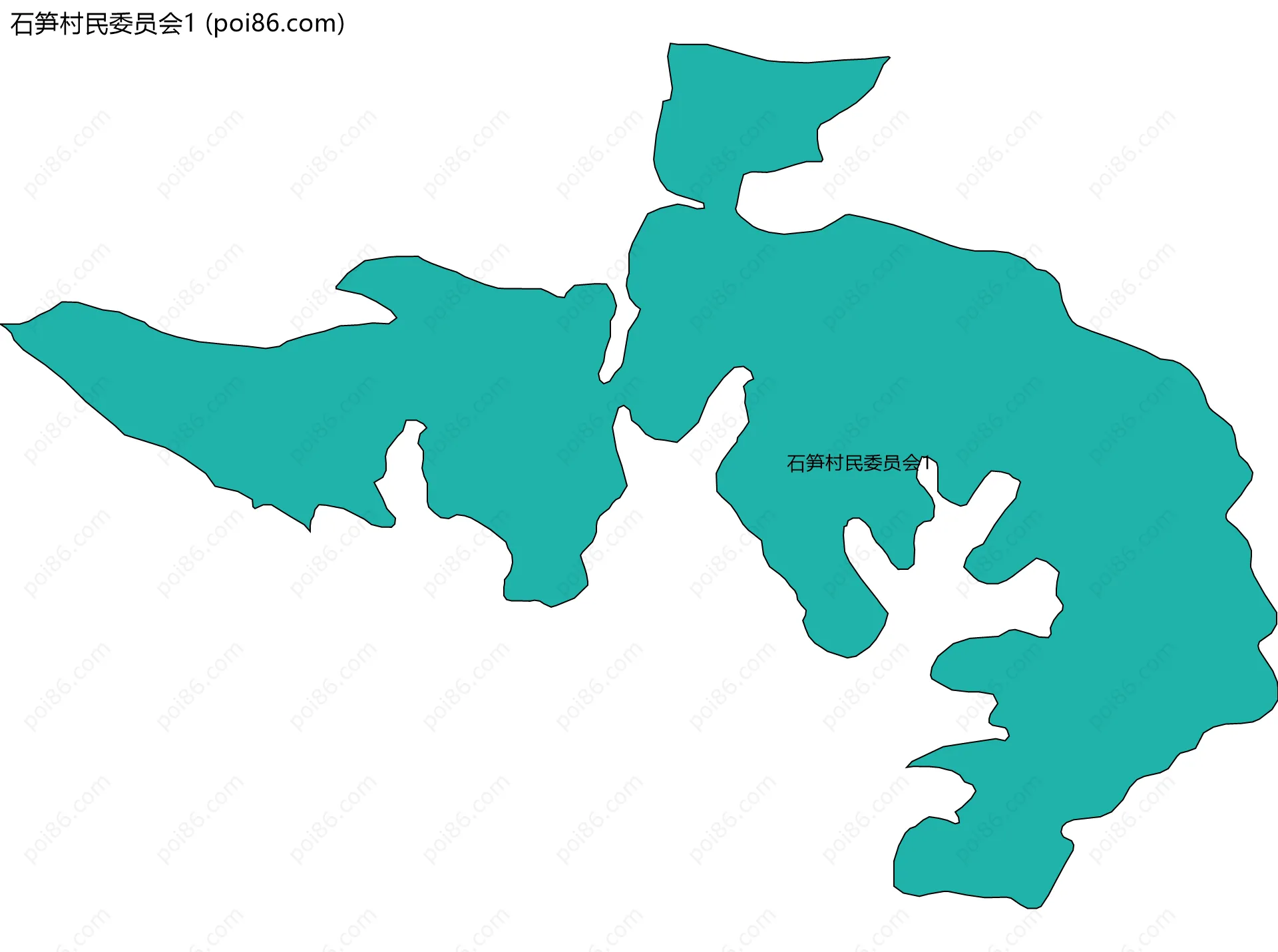 石笋村民委员会1边界地图