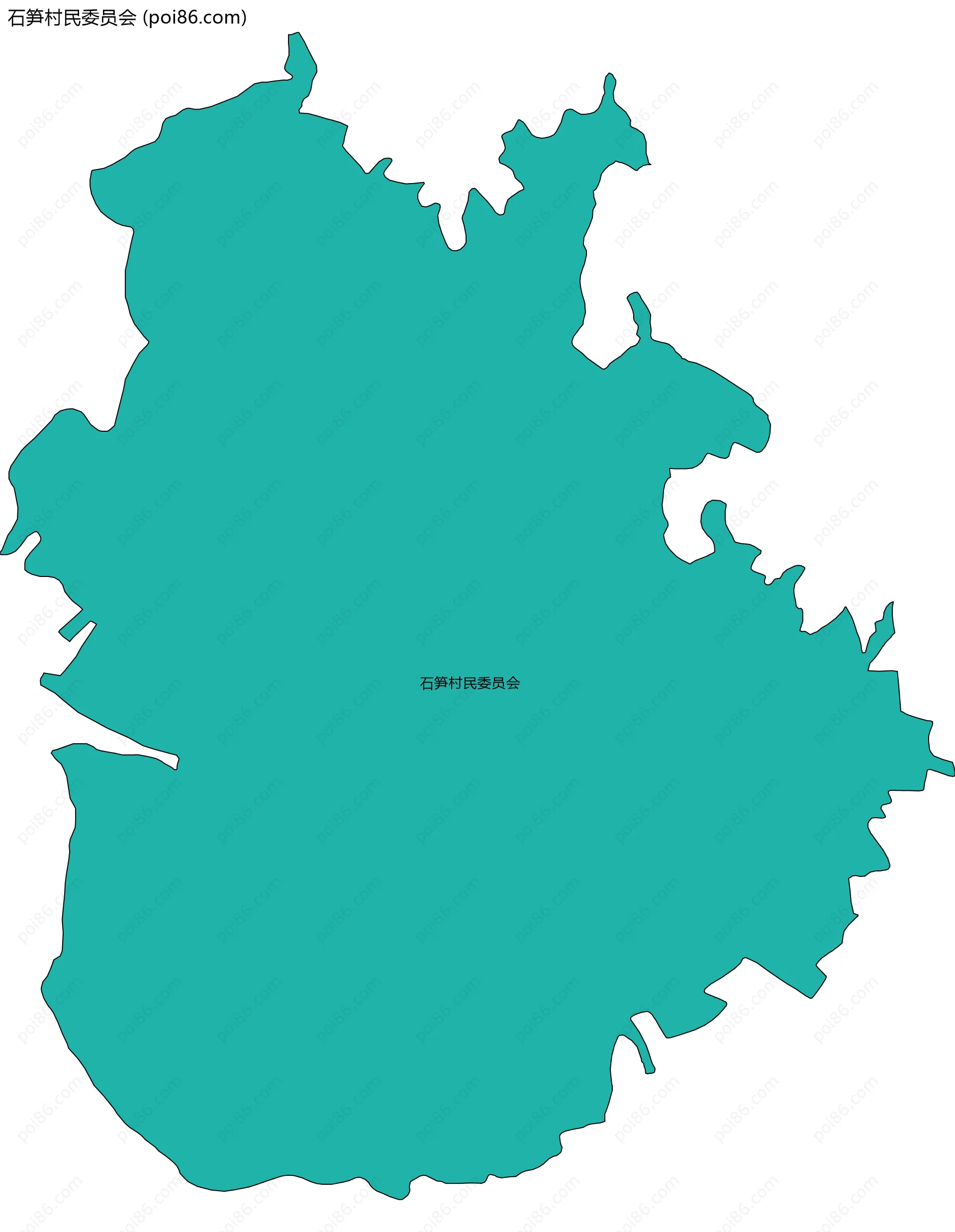 石笋村民委员会边界地图