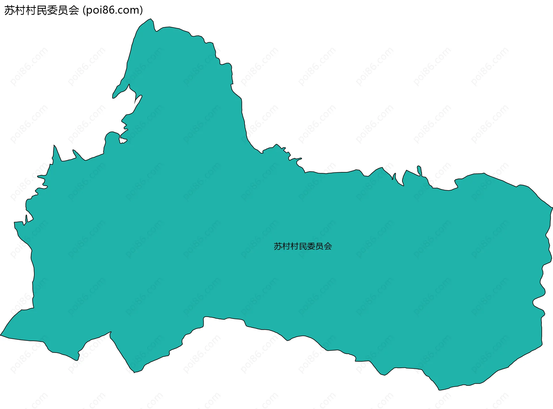 苏村村民委员会边界地图
