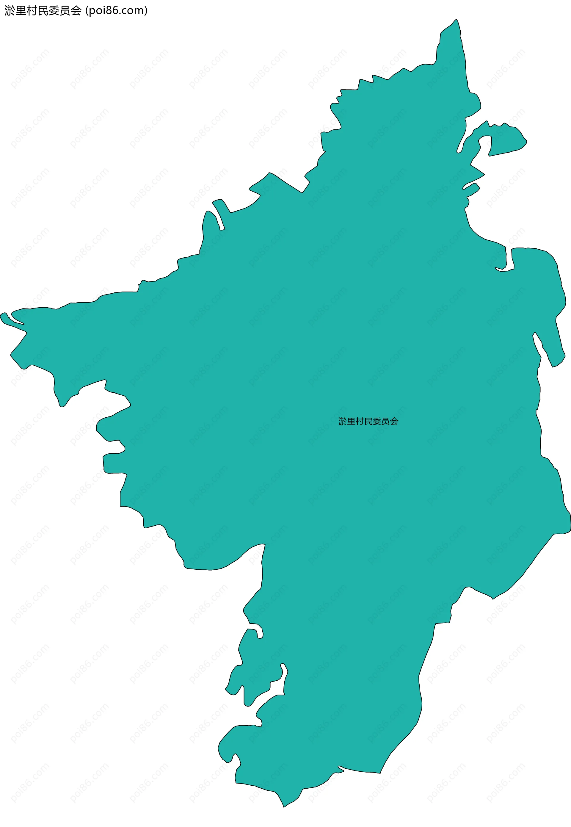 淤里村民委员会边界地图