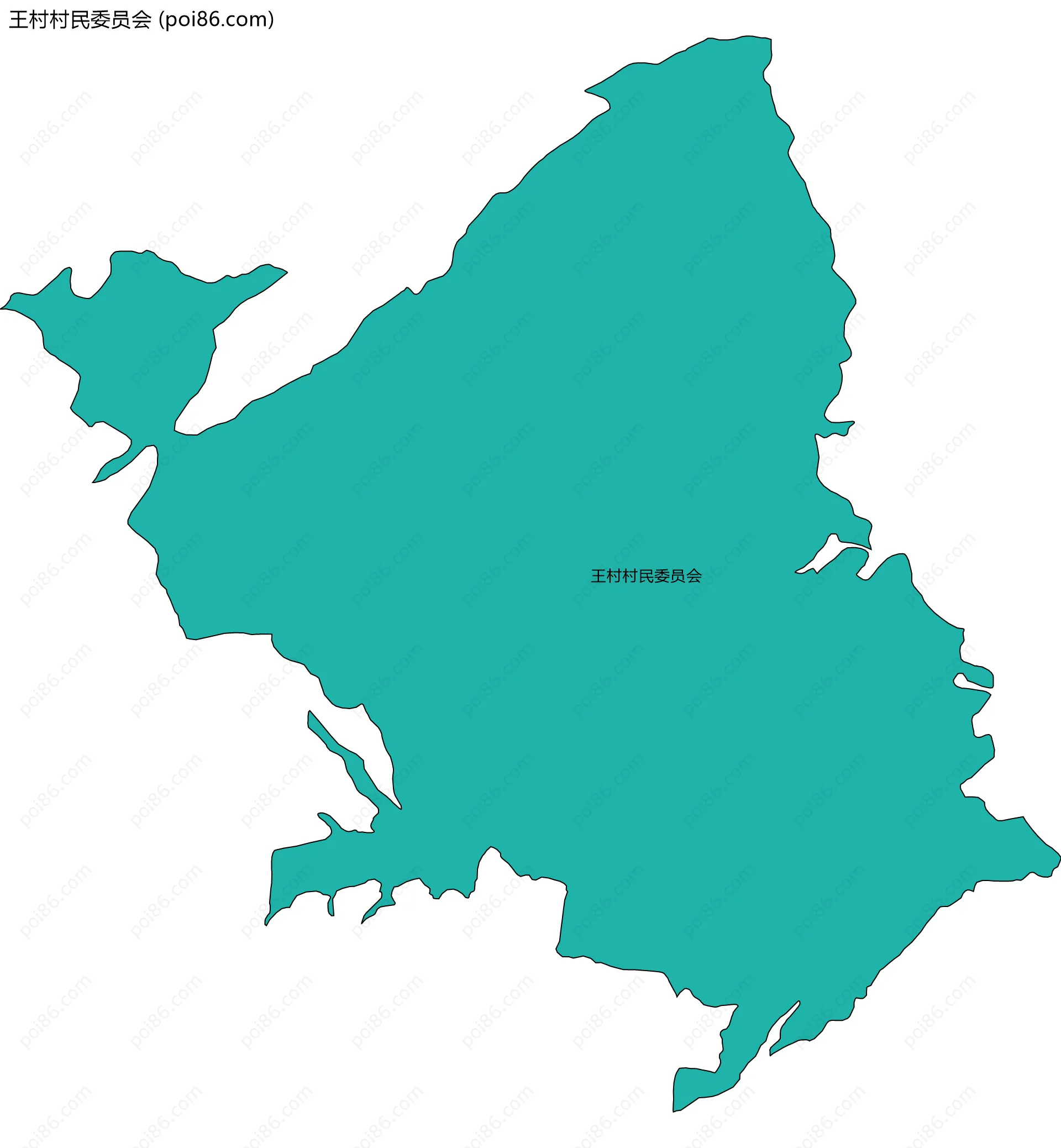 王村村民委员会边界地图