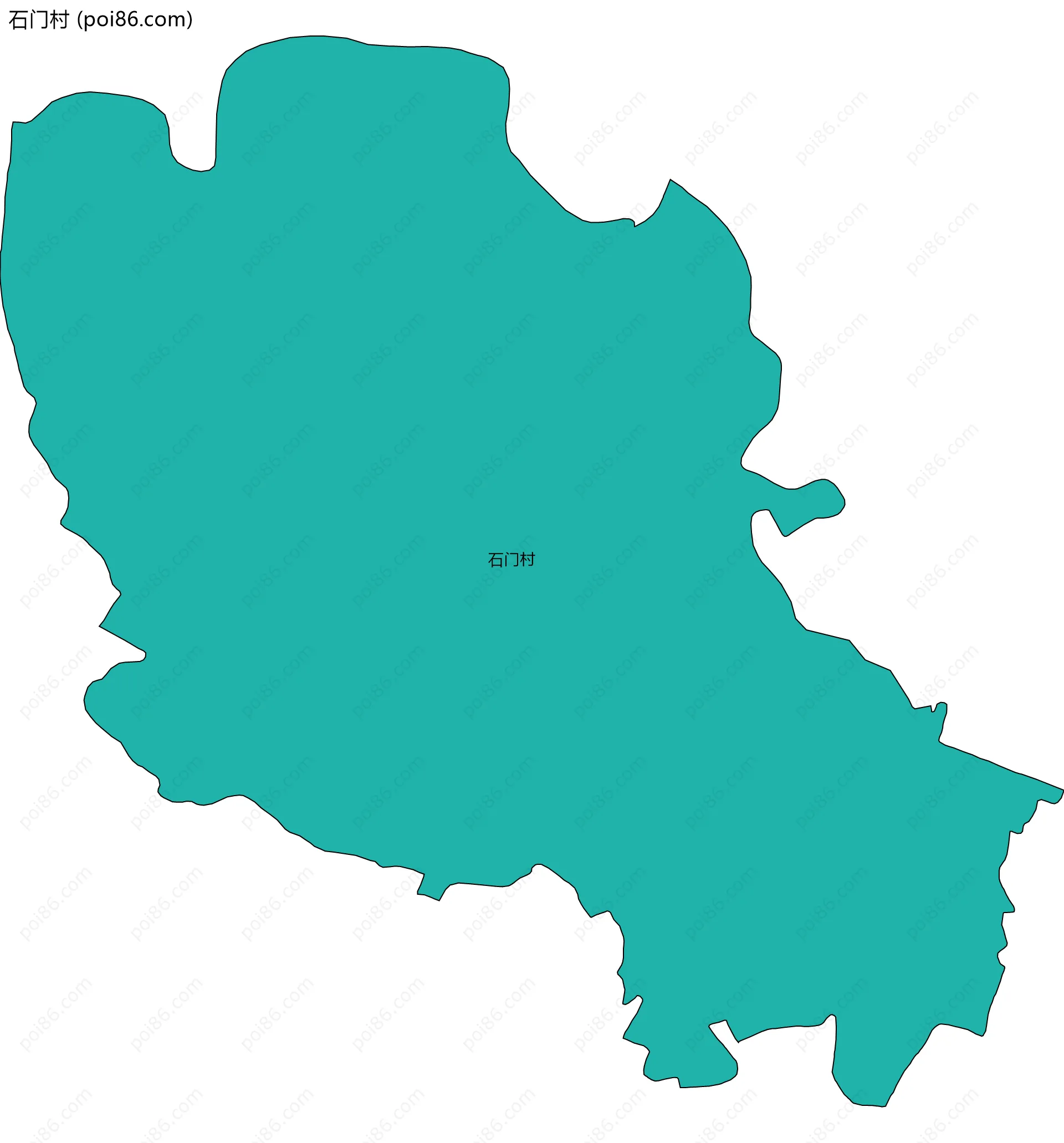 石门村边界地图
