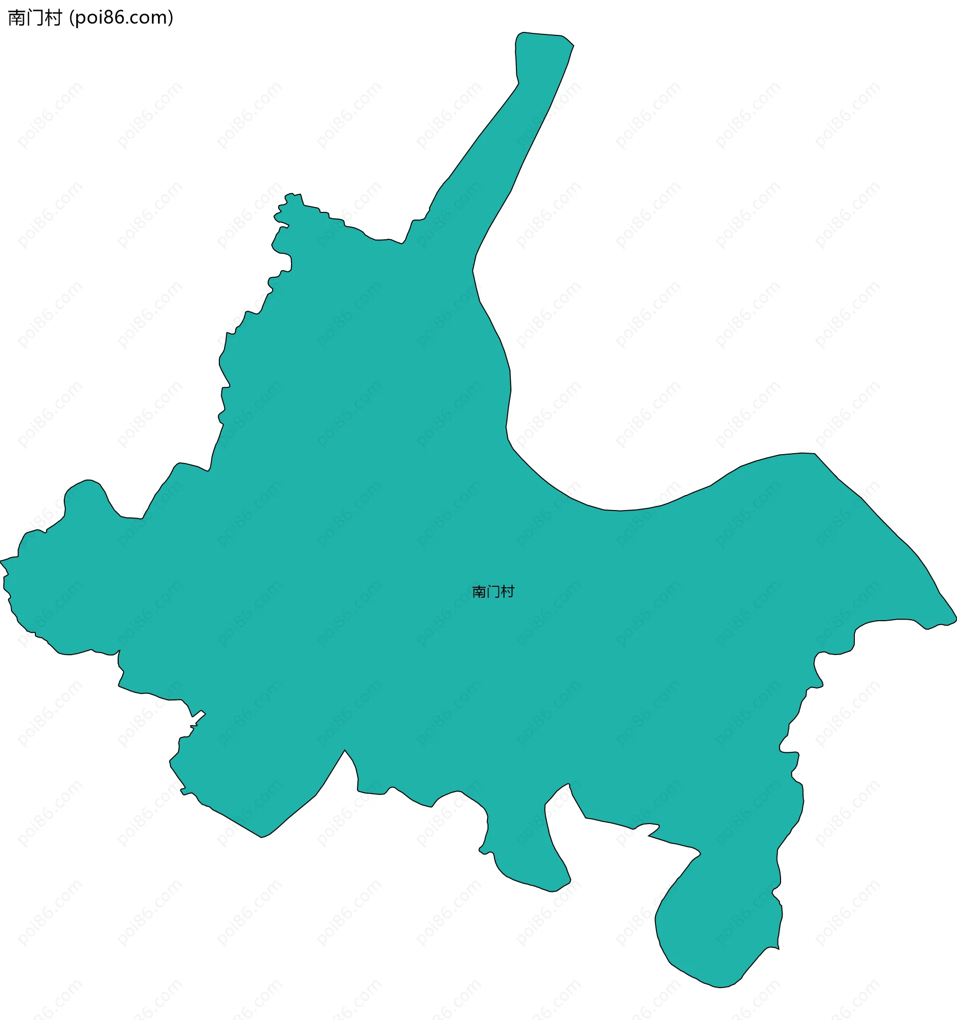 南门村边界地图