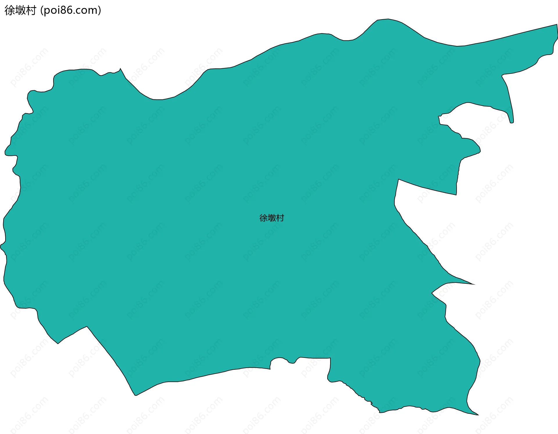 徐墩村边界地图