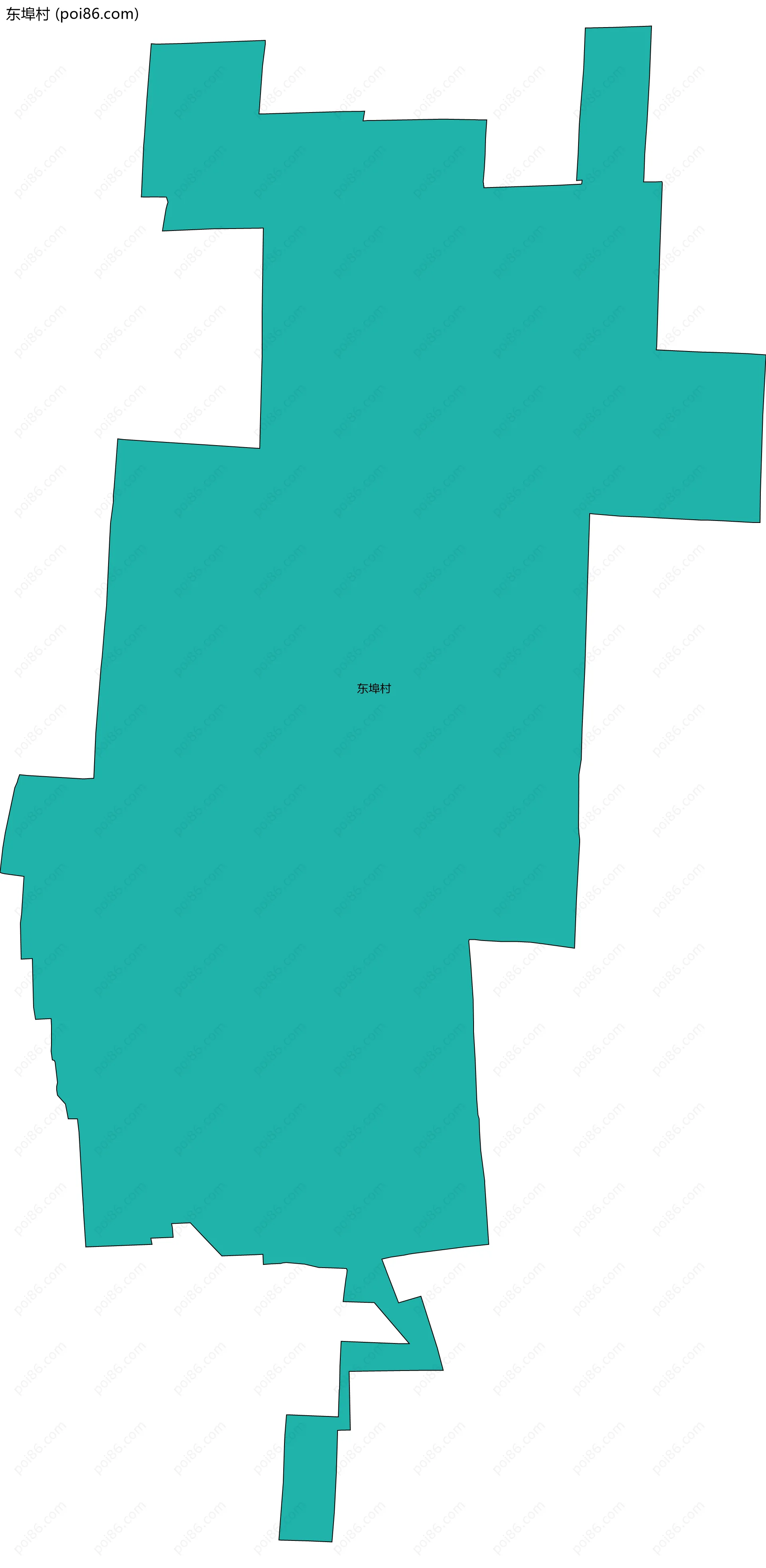 东埠村边界地图