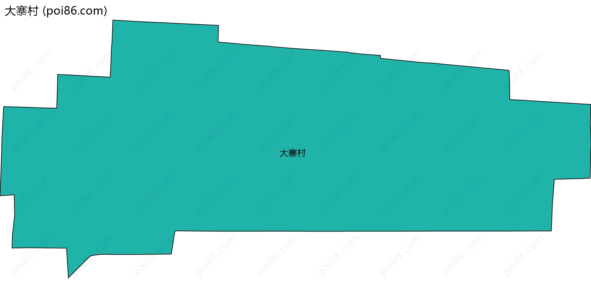 大寨村边界地图