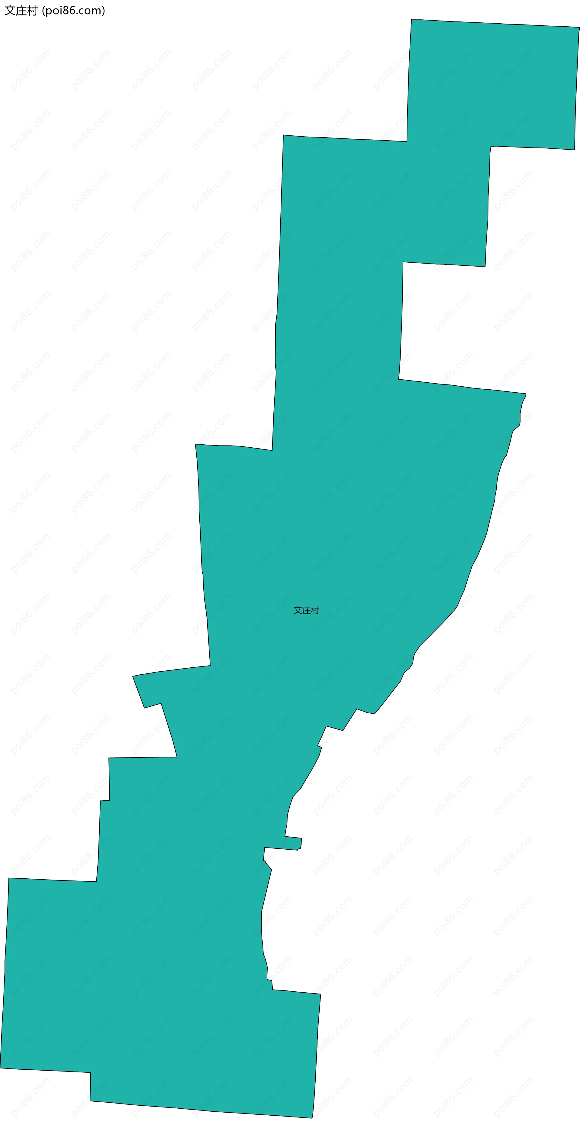 文庄村边界地图