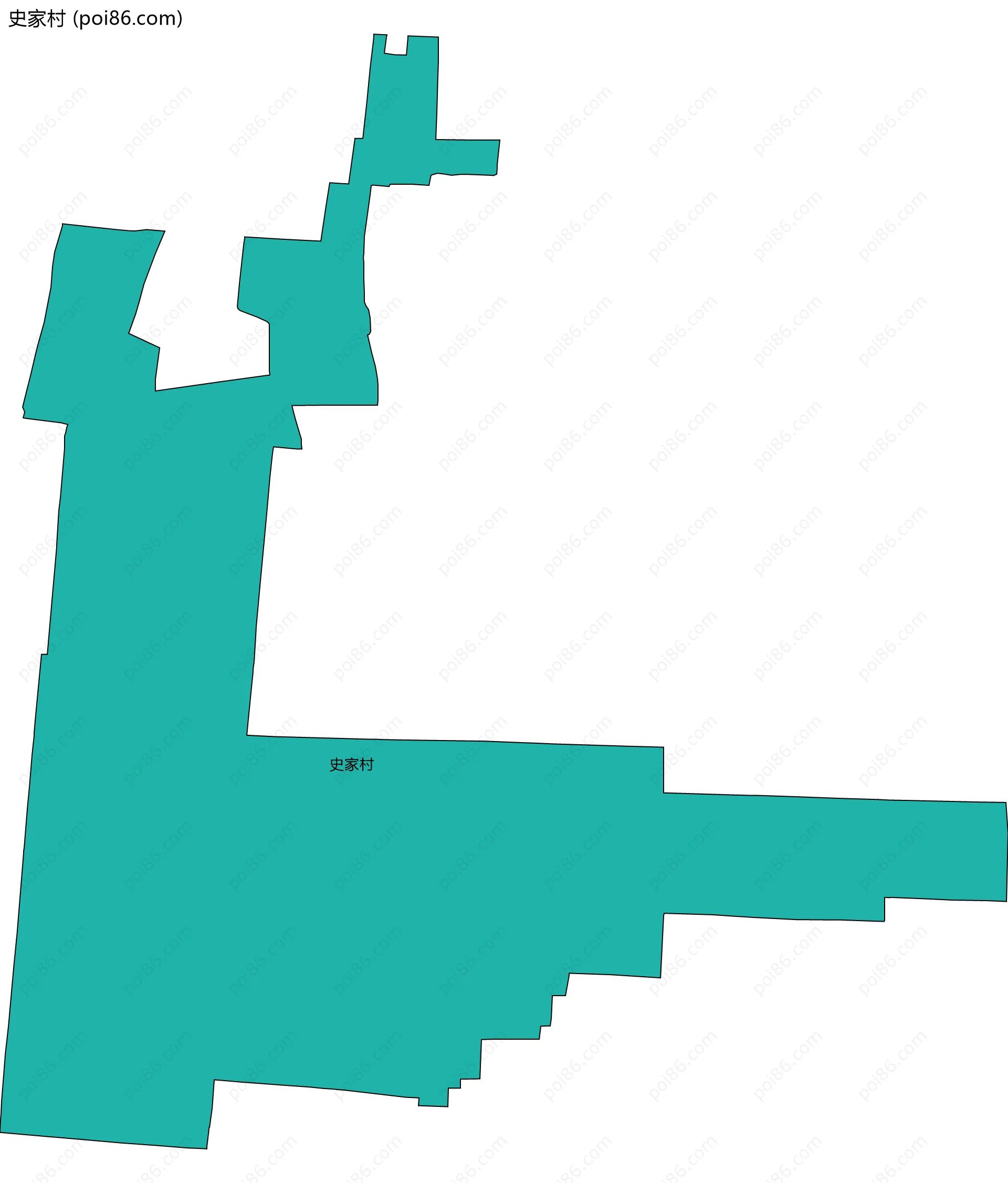 史家村边界地图
