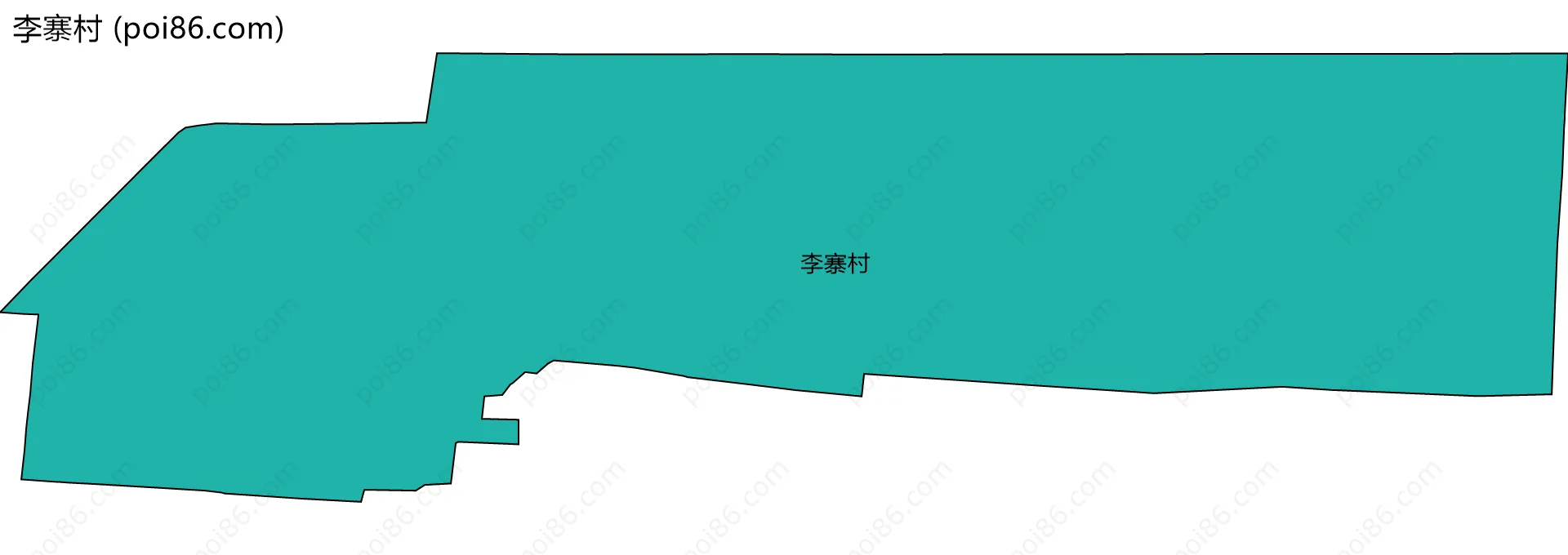 李寨村边界地图