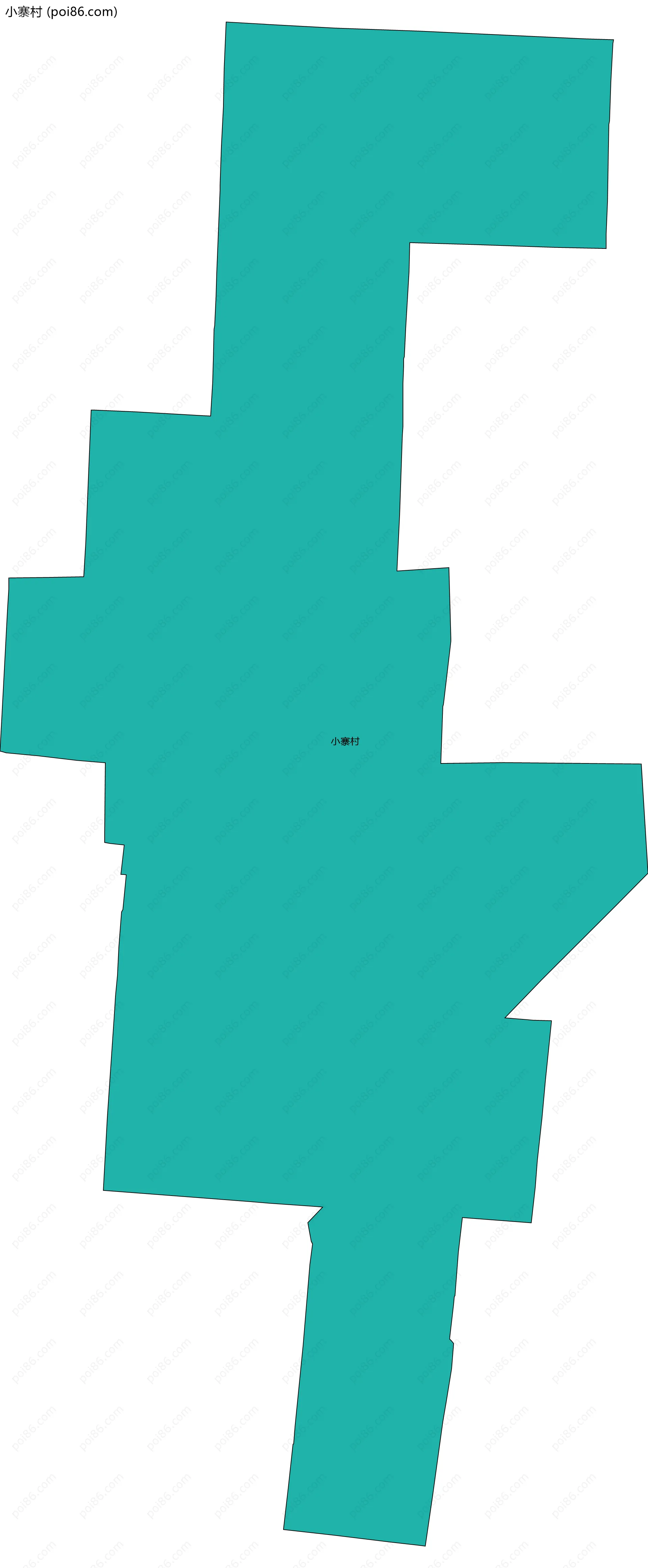 小寨村边界地图