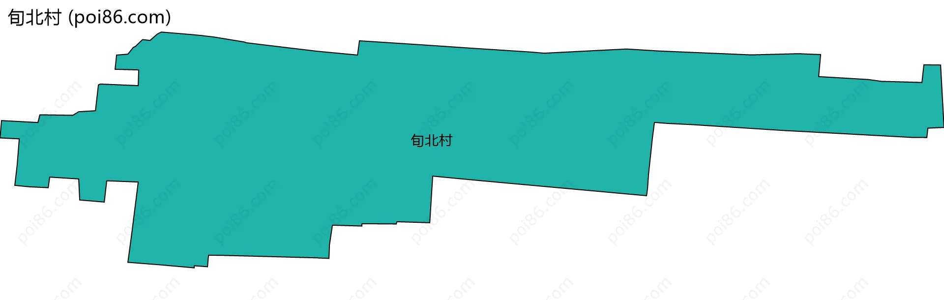 旬北村边界地图