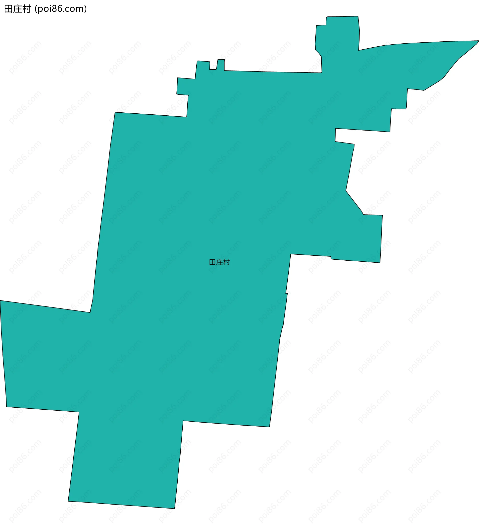田庄村边界地图