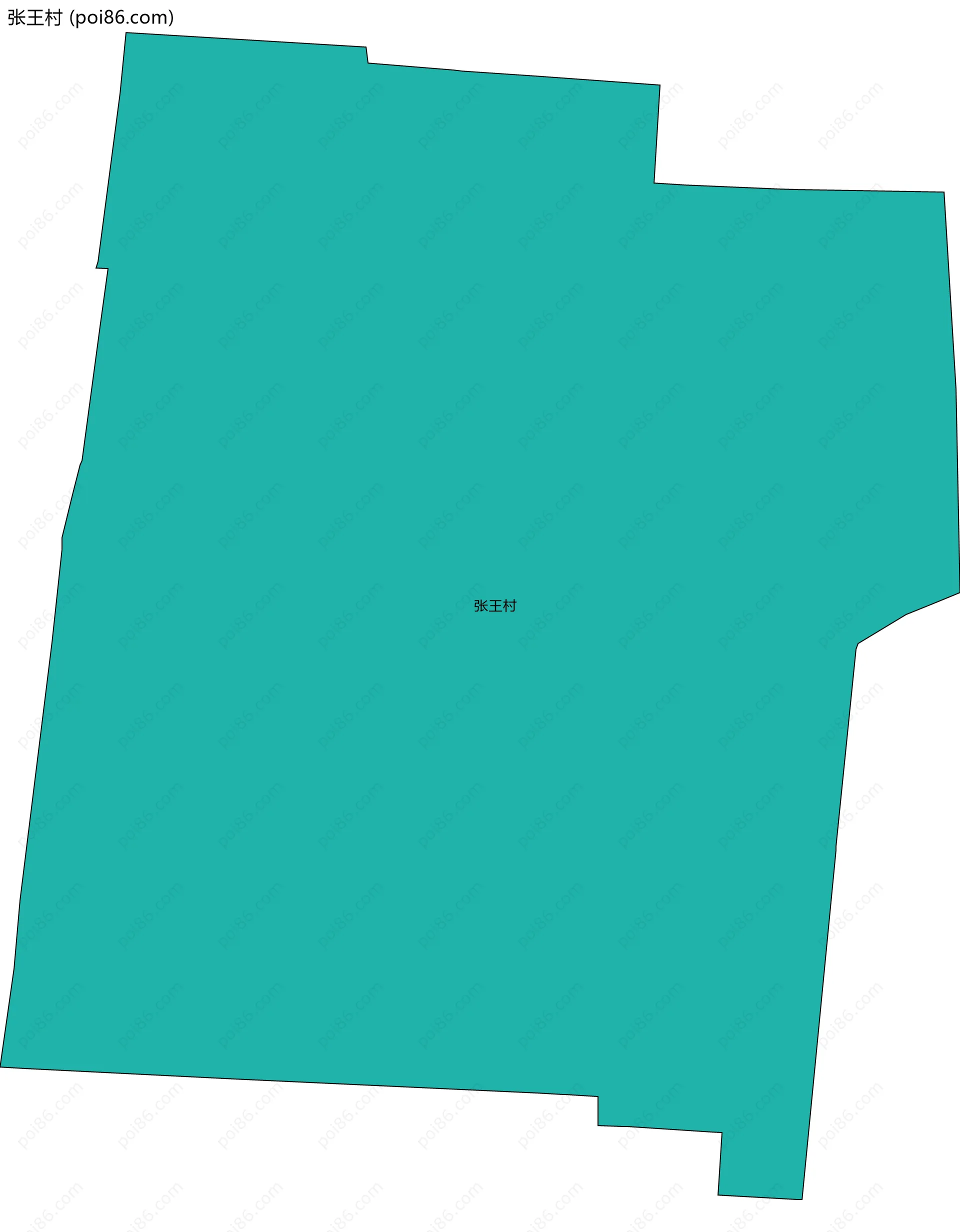 张王村边界地图