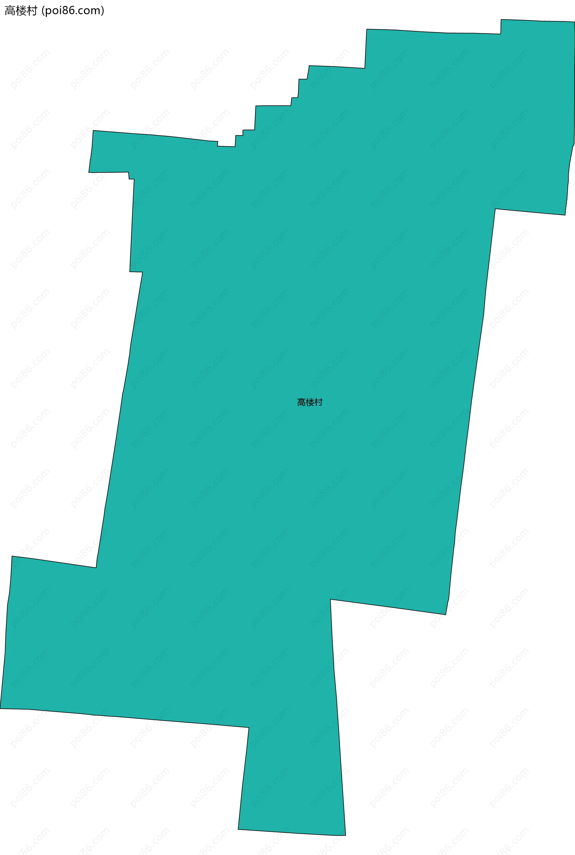 高楼村边界地图
